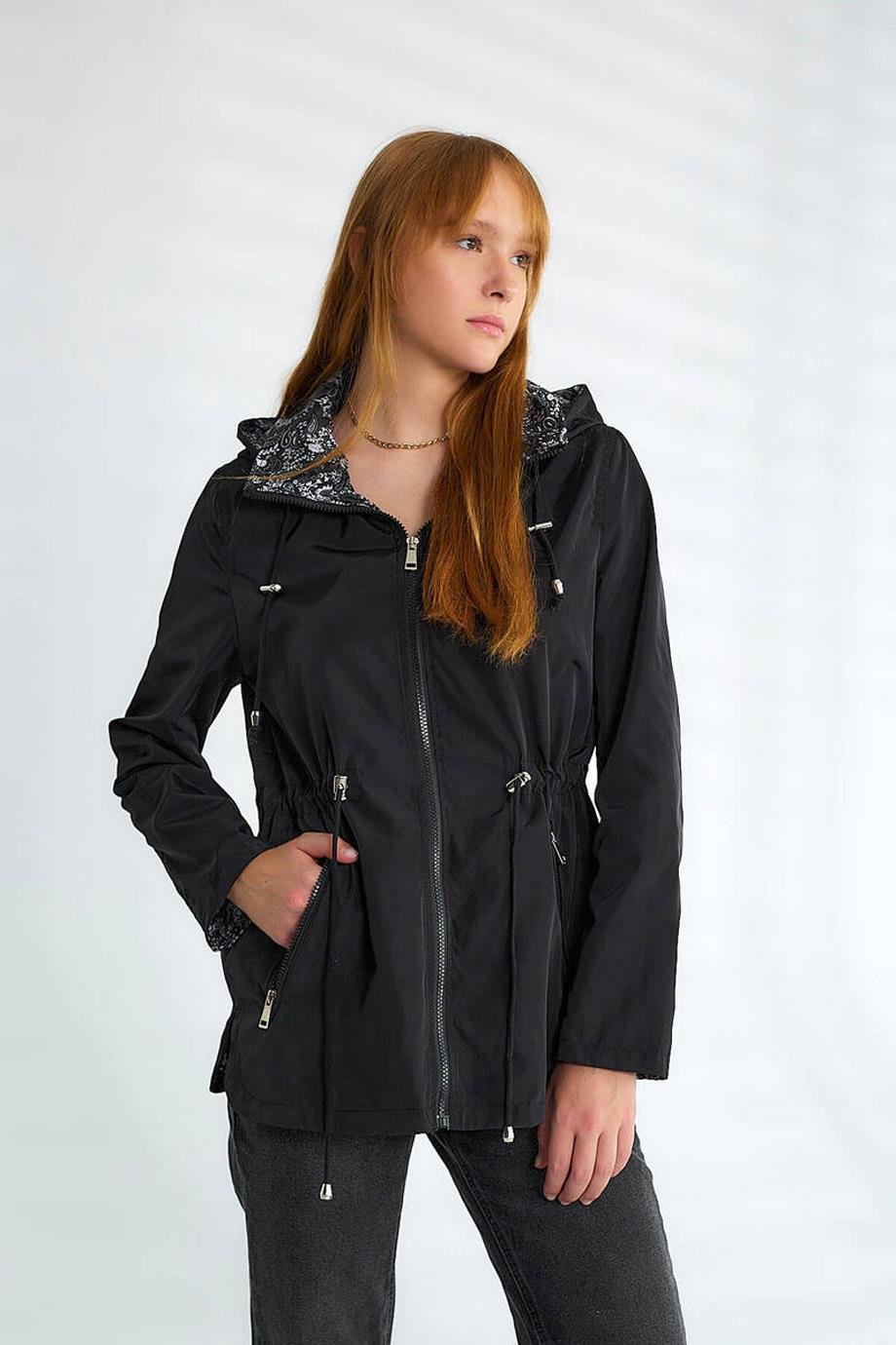 ROBİN-GEZİCİD87117-2Y5 ROBİN TRENCHSİYAH