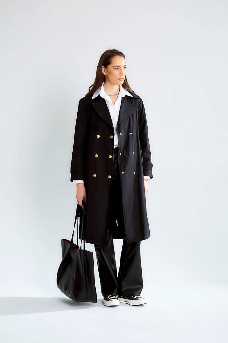 ROBİN-GEZİCİD87120-2Y5 ROBİN TRENCHSİYAH