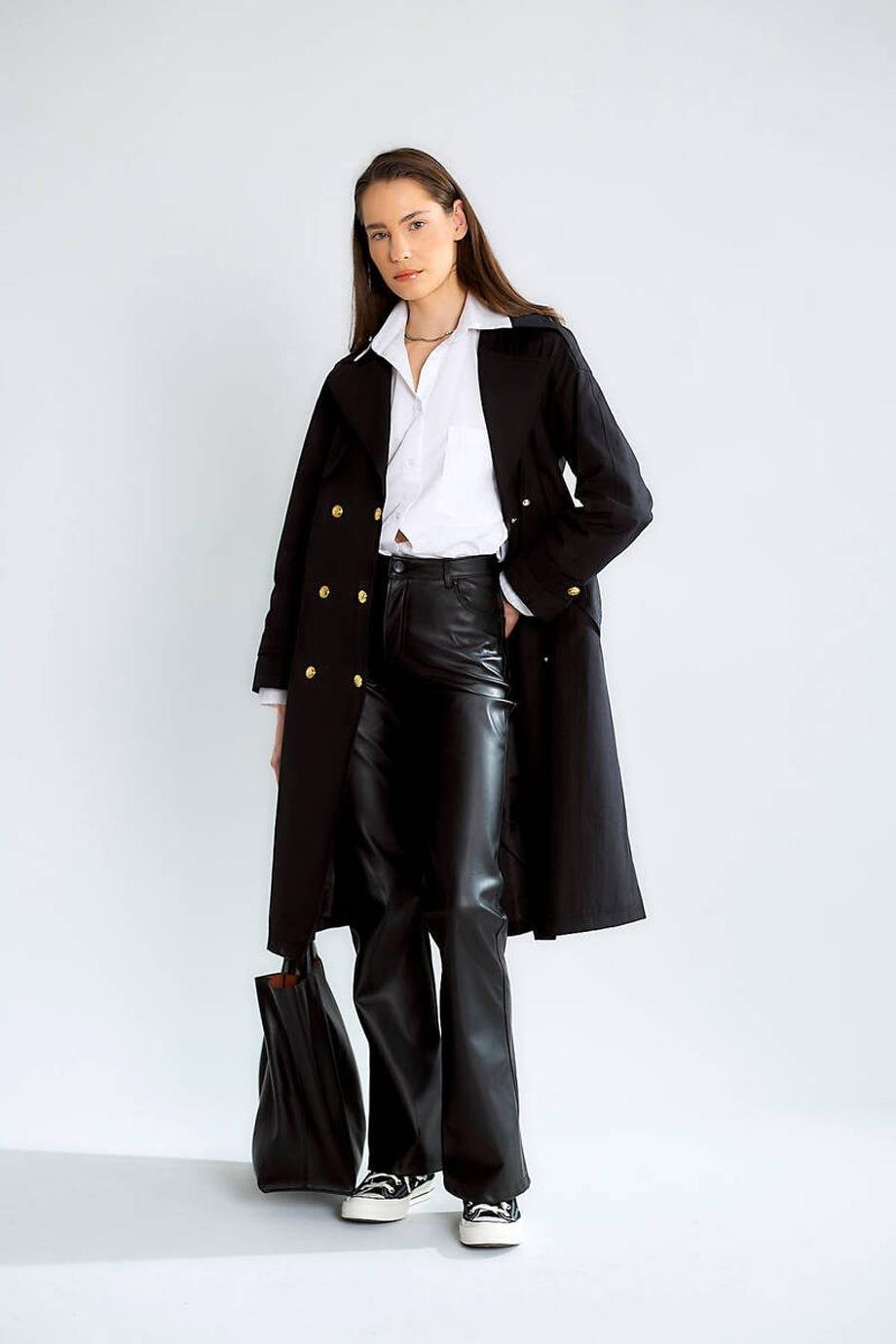 ROBİN-GEZİCİD87120-2Y5 ROBİN TRENCHSİYAH