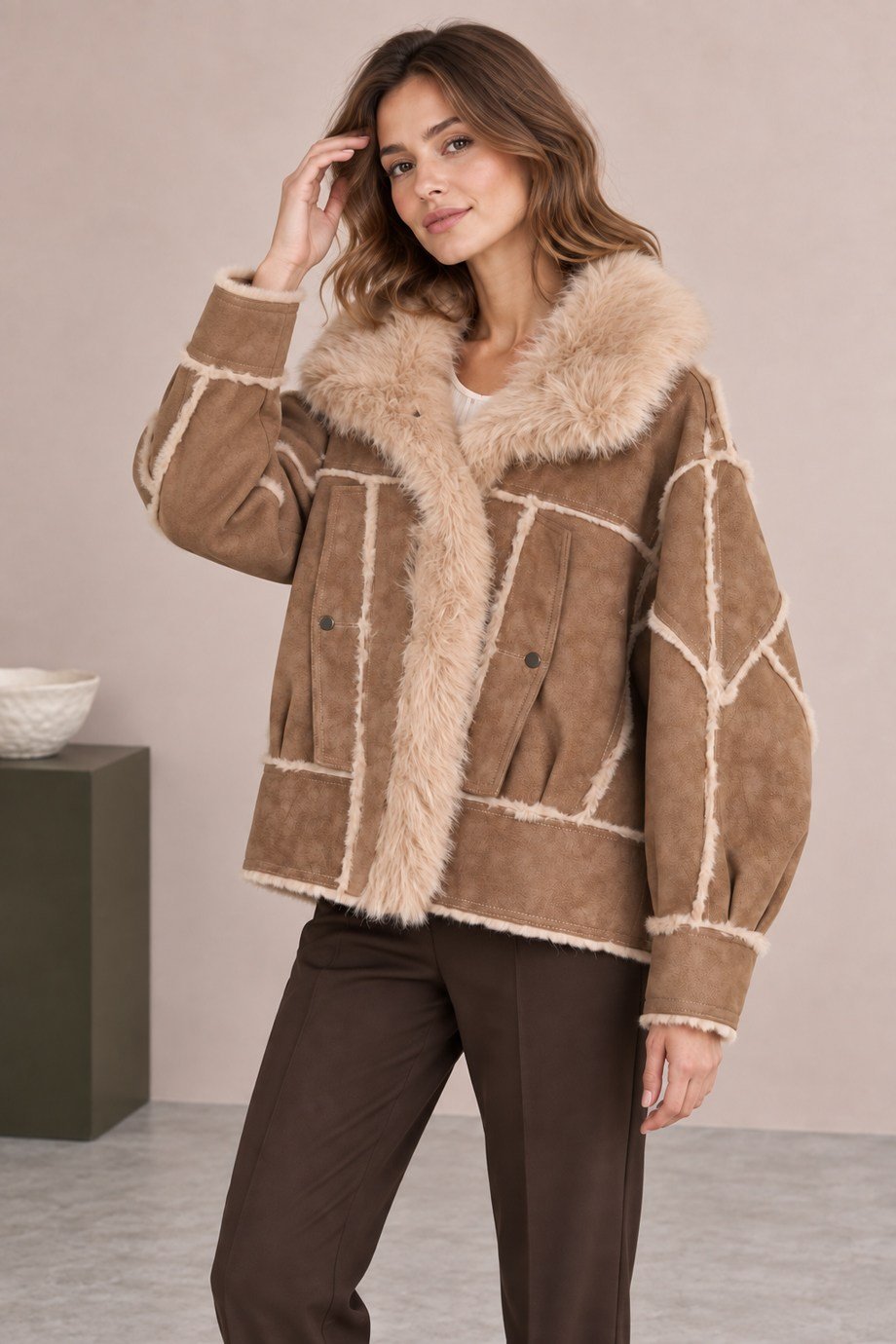 ROBİN-GEZİCİKadın Camel Mont D99867-2K7