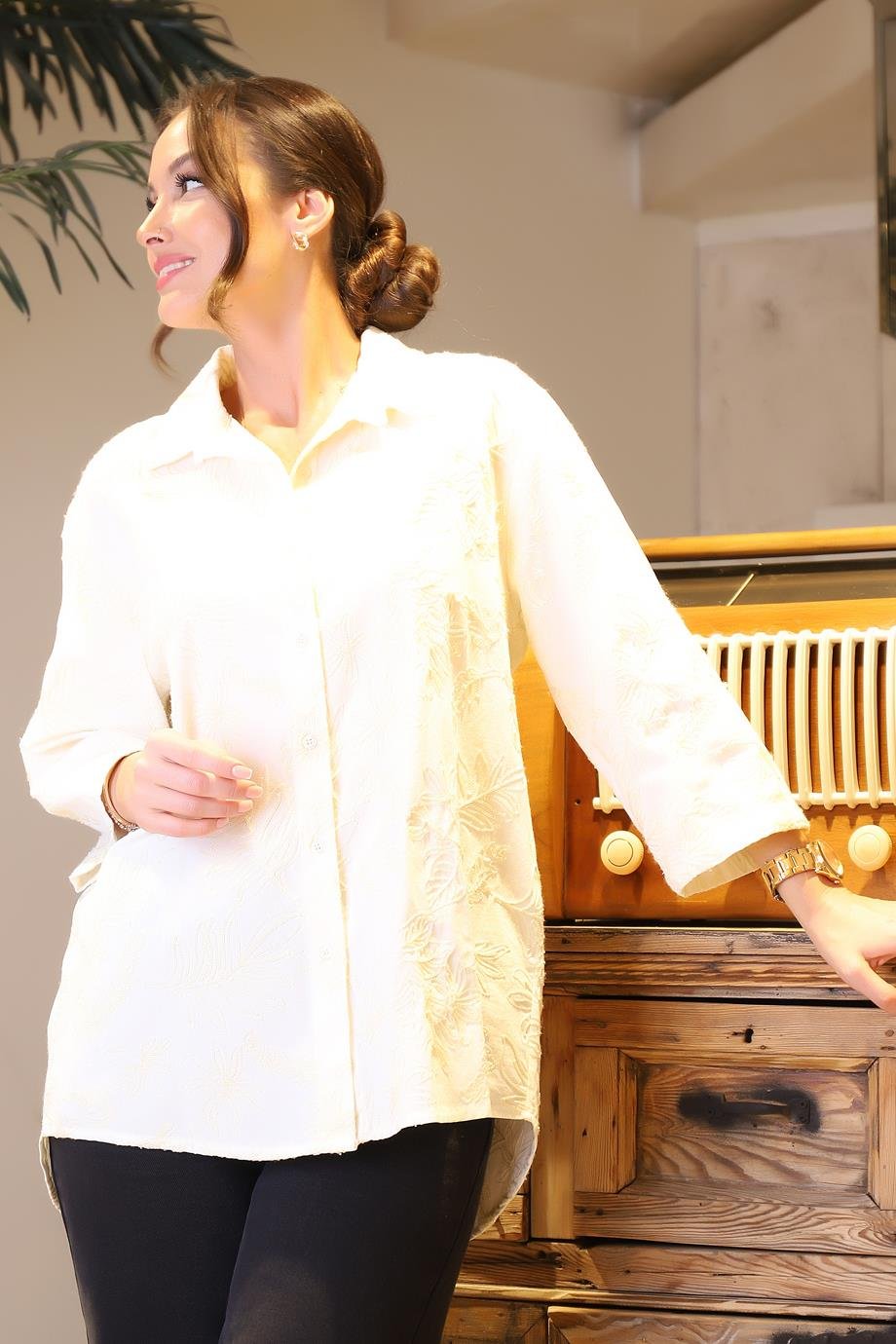 ROBİN-GEZİCİM36873-2Y4 ROBİN GÖMLEKEKRU