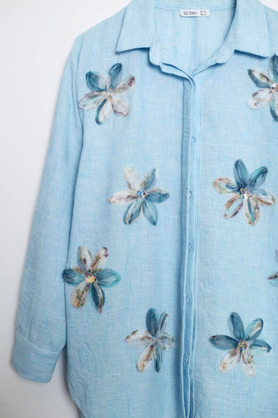 ROBİN-GEZİCİM38044-2Y5 ROBİN GÖMLEKMAVİ