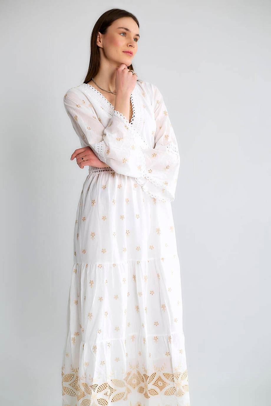 ROBİN-GEZİCİM38243-2Y5 ROBİN ELBİSEEKRU