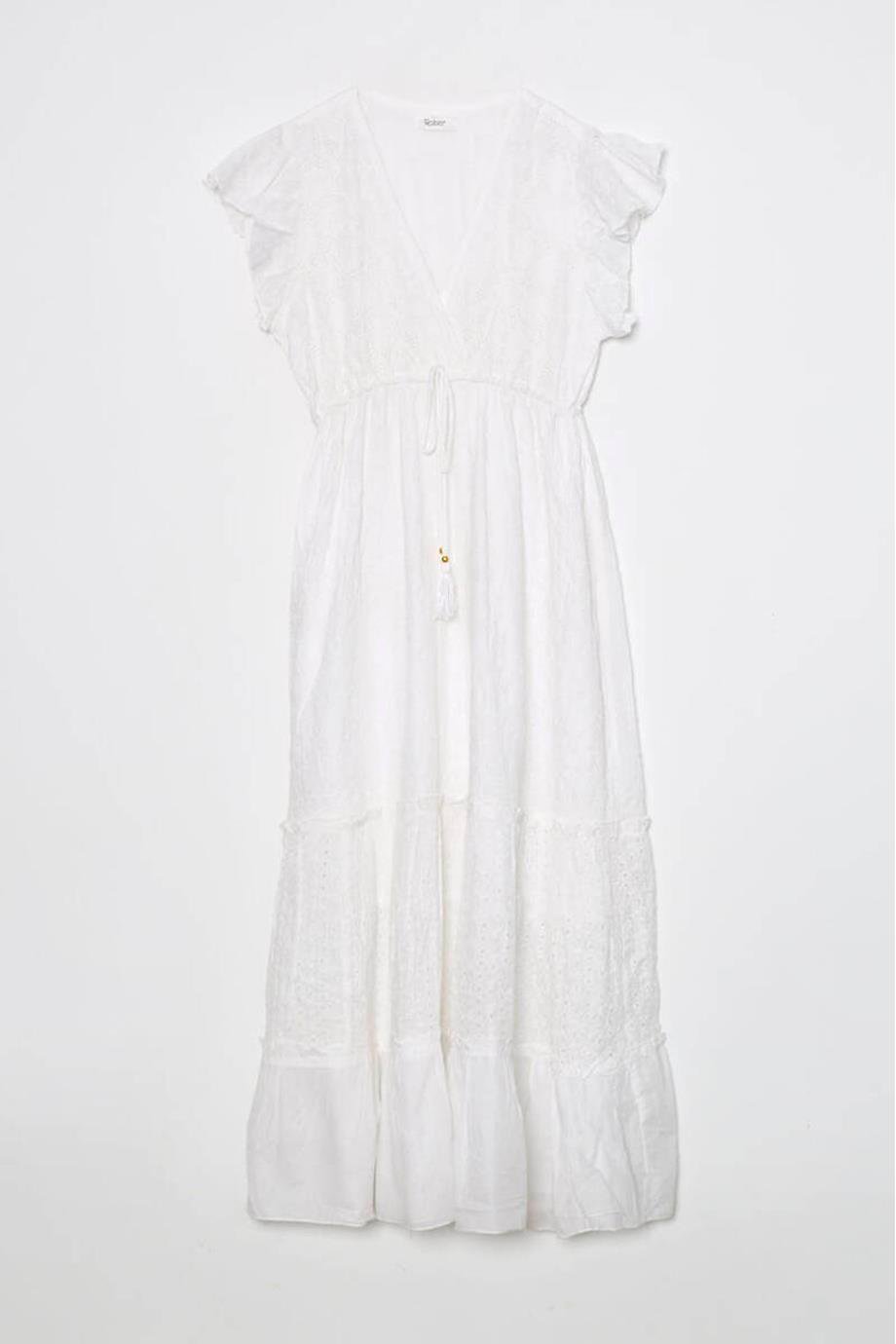 ROBİN-GEZİCİM38664-2Y5 ROBİN ELBİSEEKRU