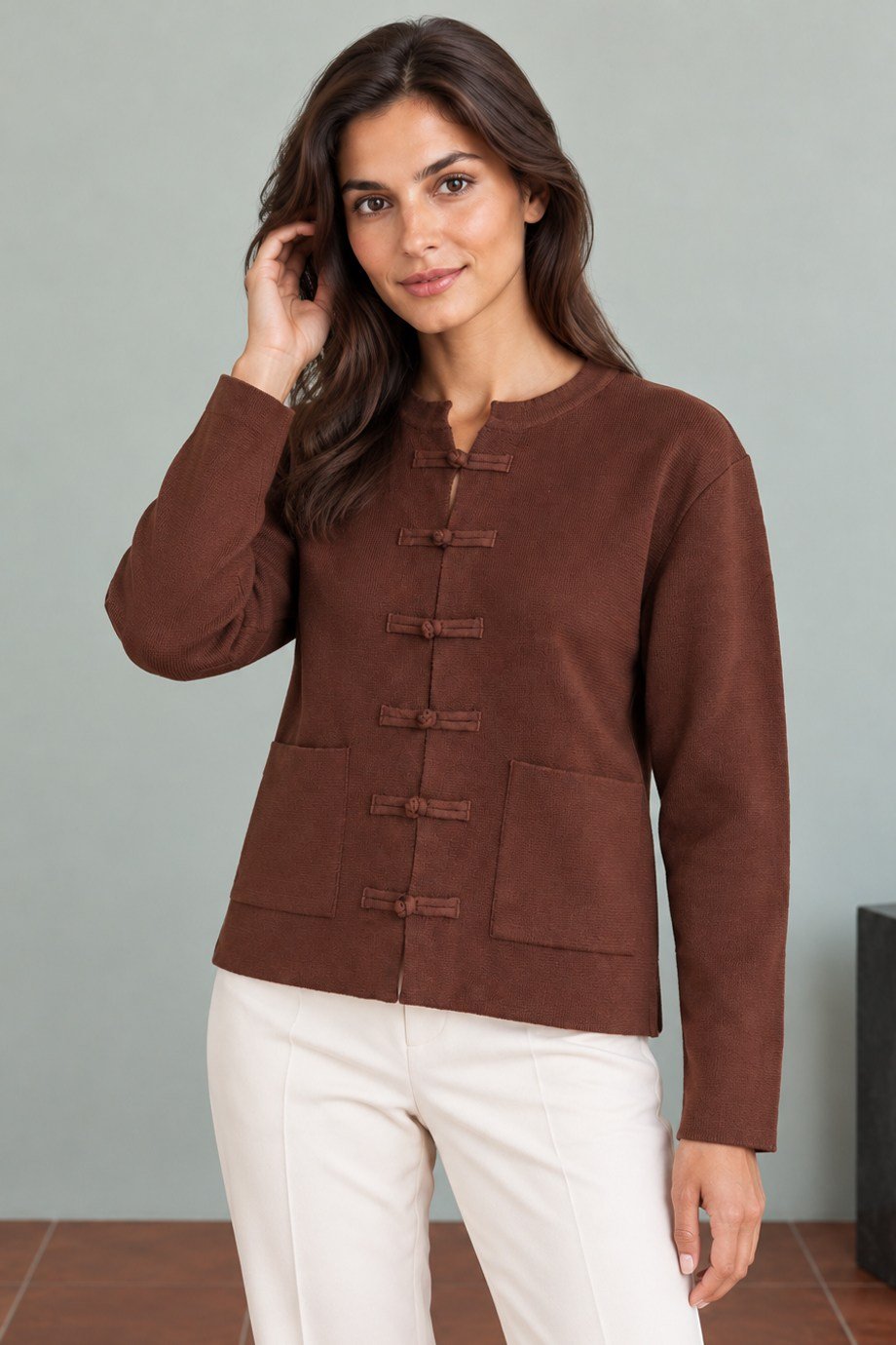 ROBİN-GEZİCİT95242-2K7 ROBİN HIRKA-KAHVE