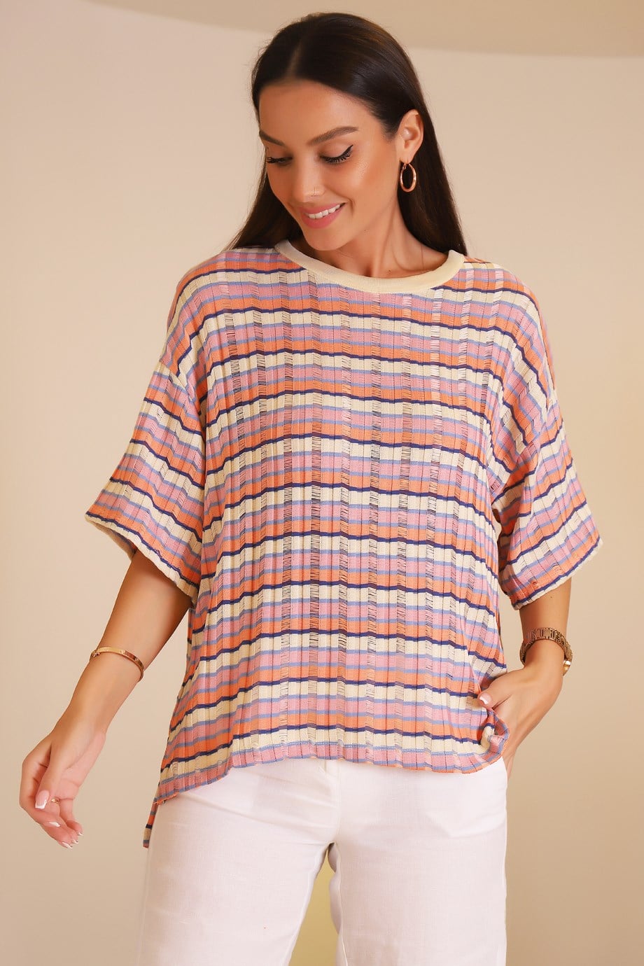 S0011454-2Y2 BUSEM TSHIRTBEJ ORANJ