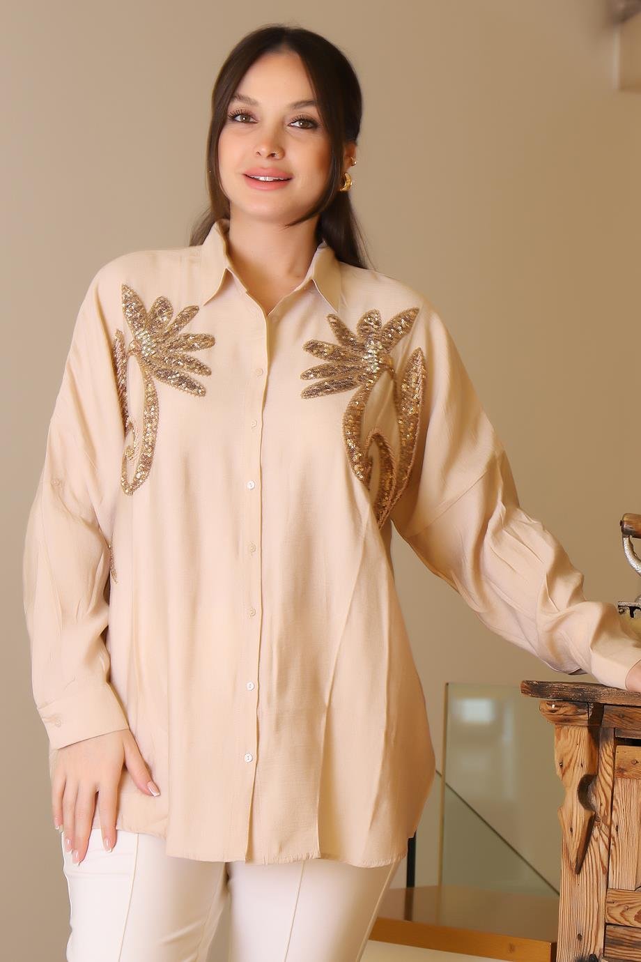 SALOON4470-2Y5 SALOON GÖMLEKBEJ