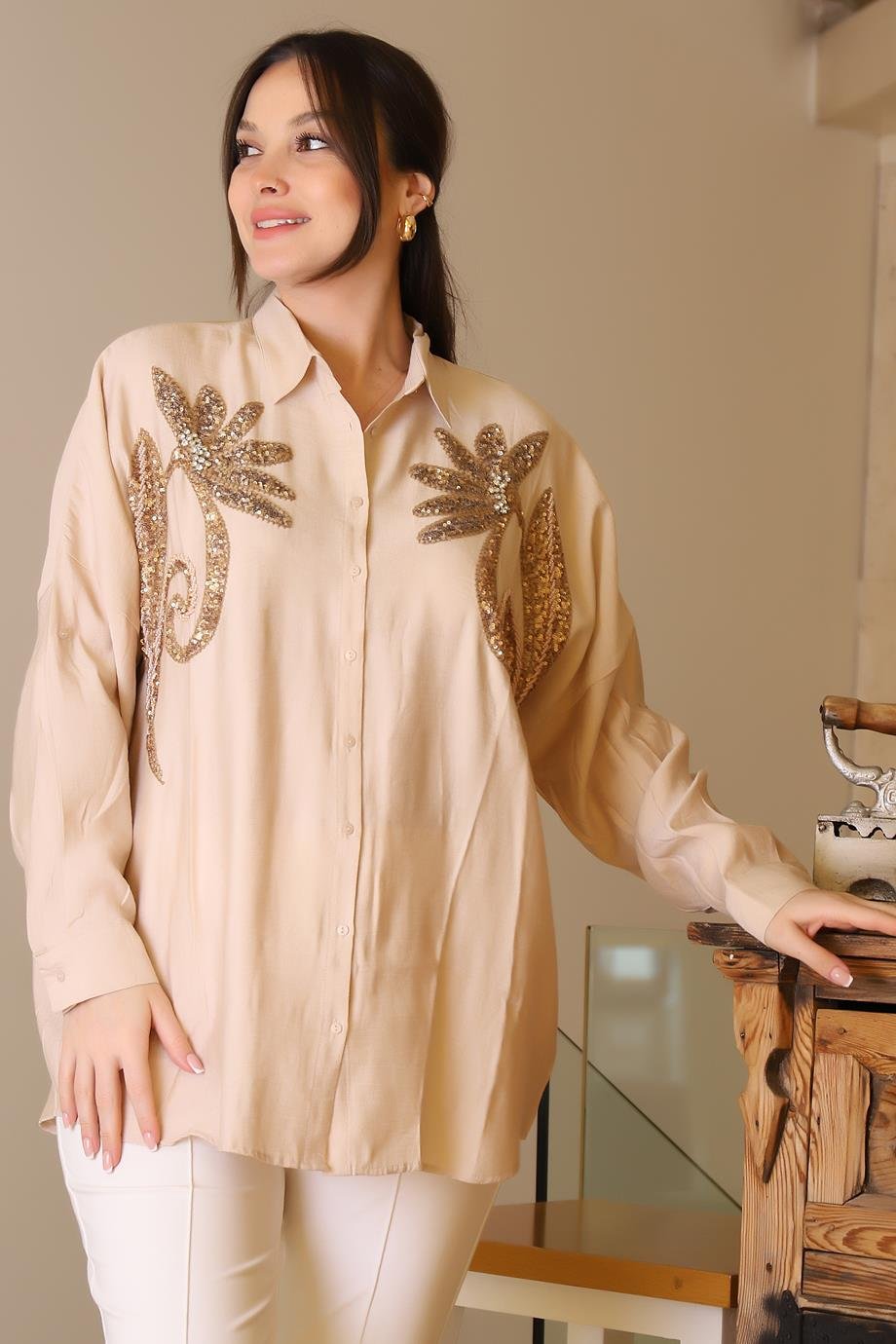 SALOON4470-2Y5 SALOON GÖMLEKBEJ