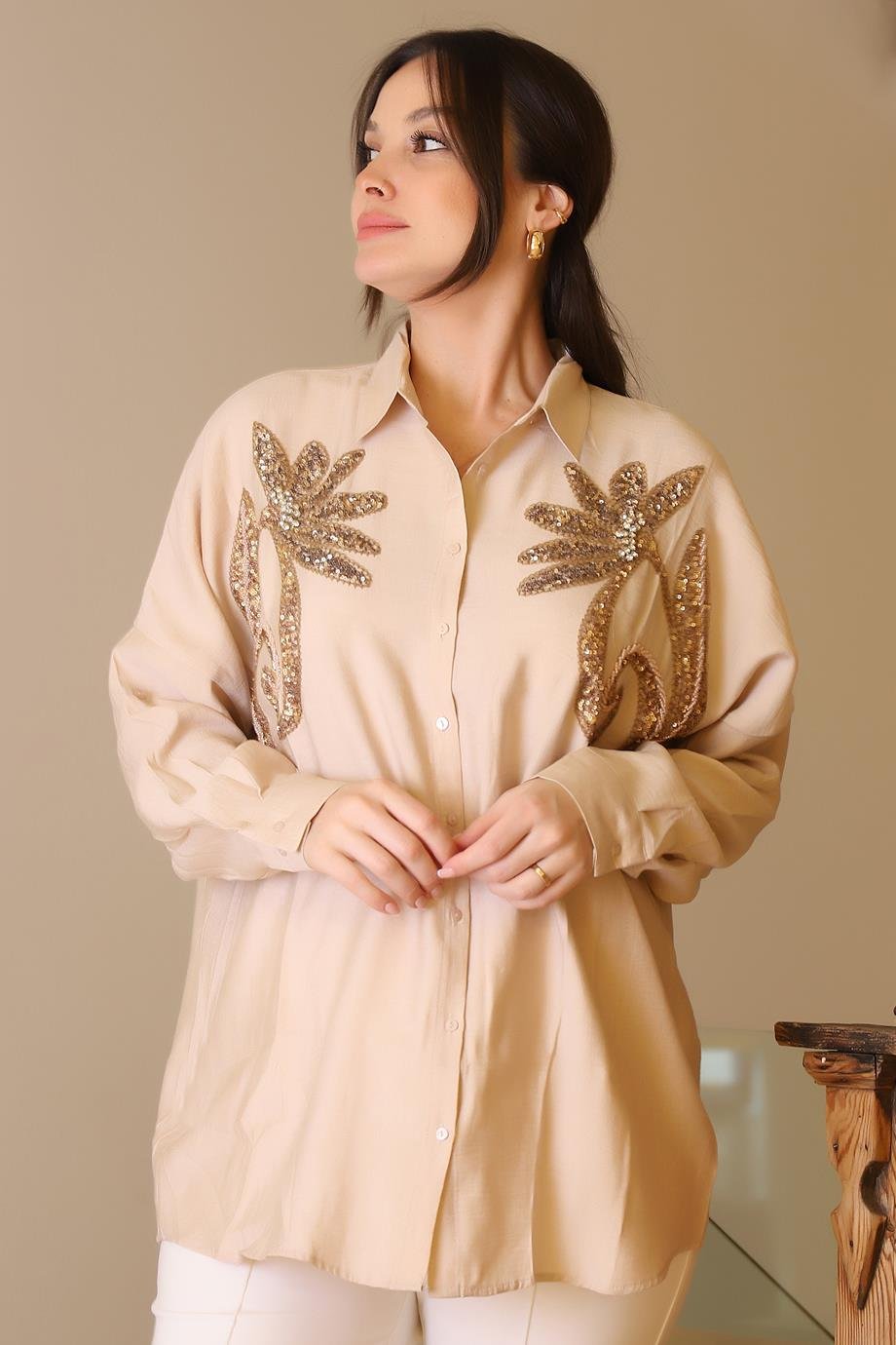 SALOON4470-2Y5 SALOON GÖMLEKBEJ