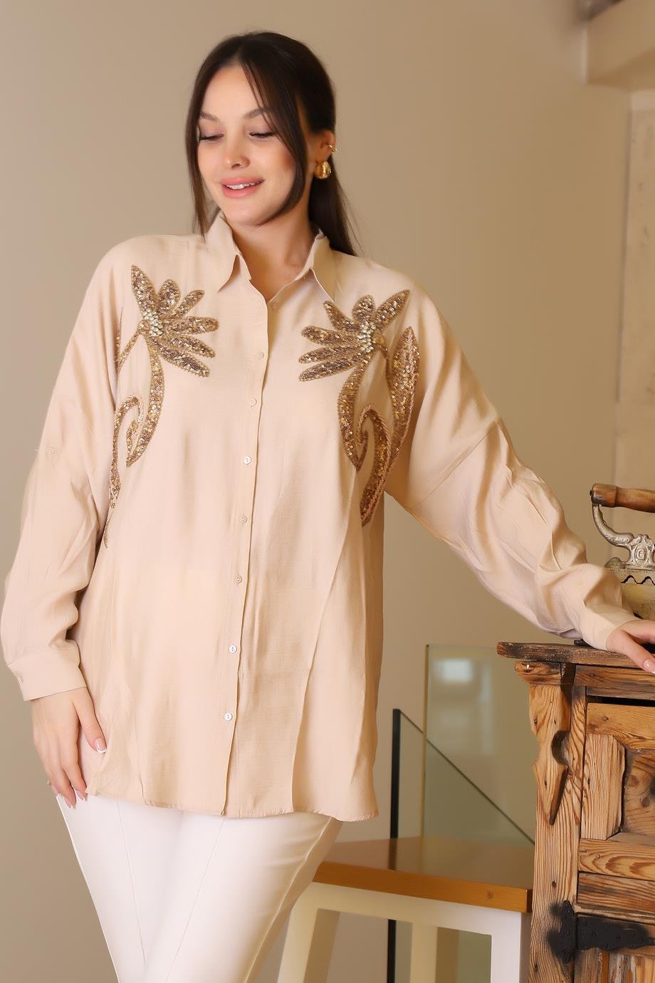 SALOON4470-2Y5 SALOON GÖMLEKBEJ