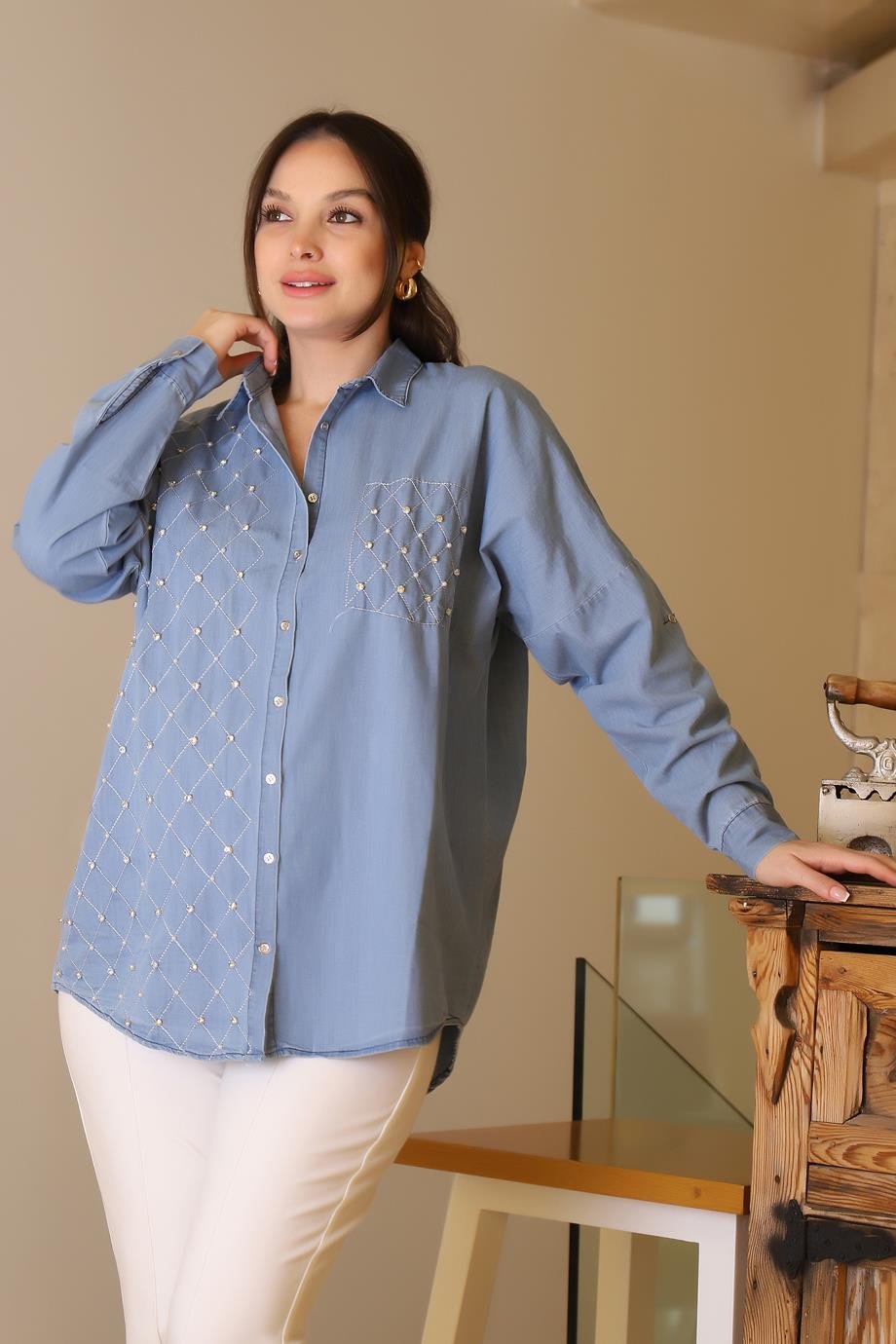 SALOON4744-2Y5 SALOON GÖMLEKKOT