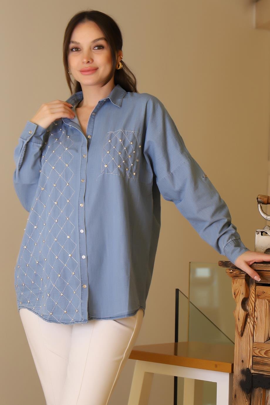 SALOON4744-2Y5 SALOON GÖMLEKKOT