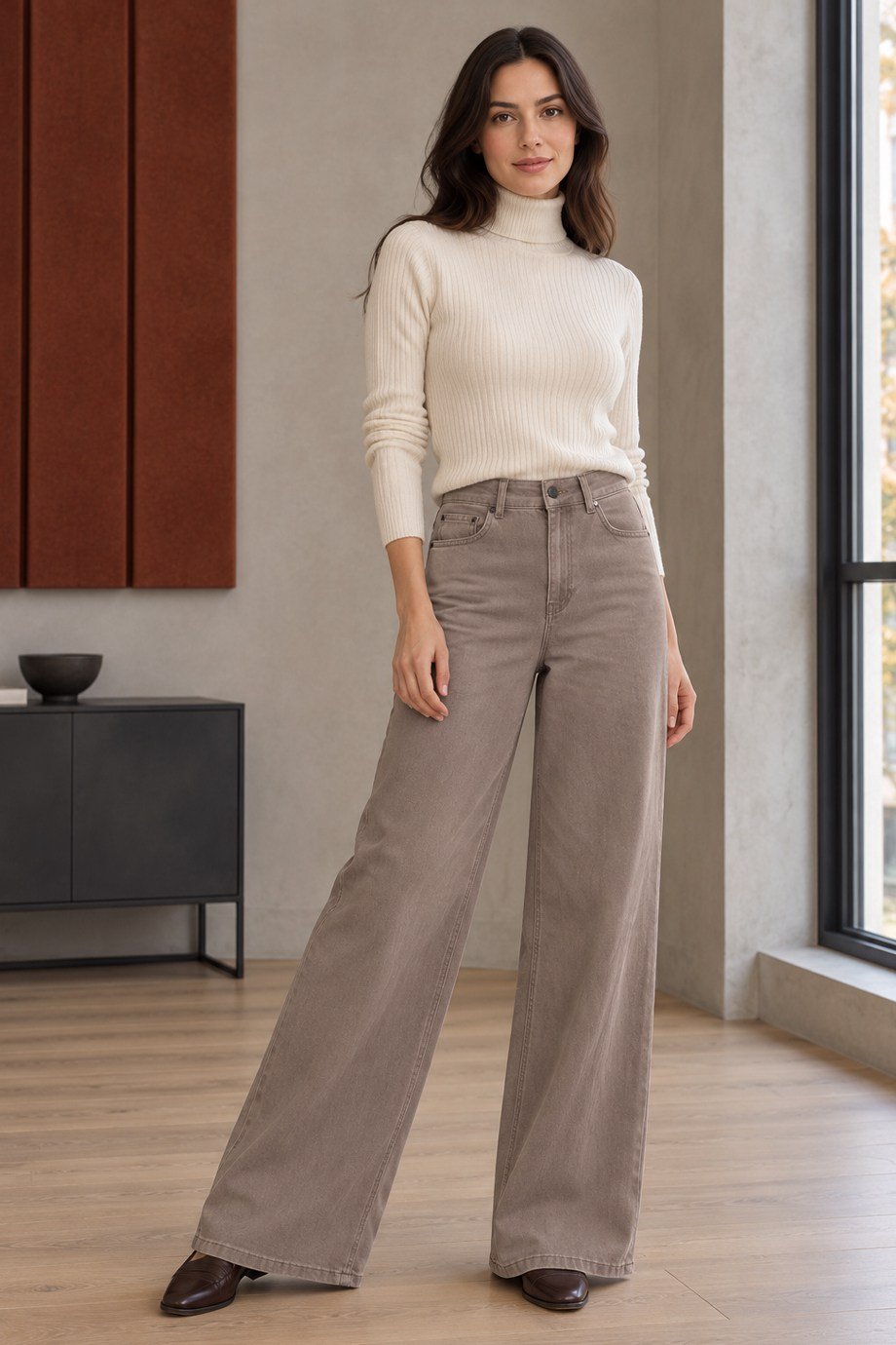 SERPİL-MEZROKadın Camel Pantolon 3592-2K7