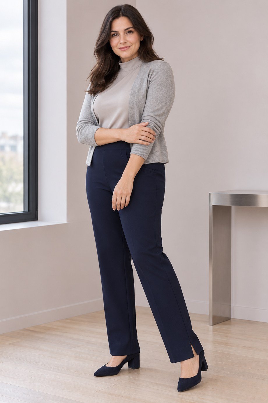 SERPİL-MEZROKadın Lacivert Pantolon 6310-2K7