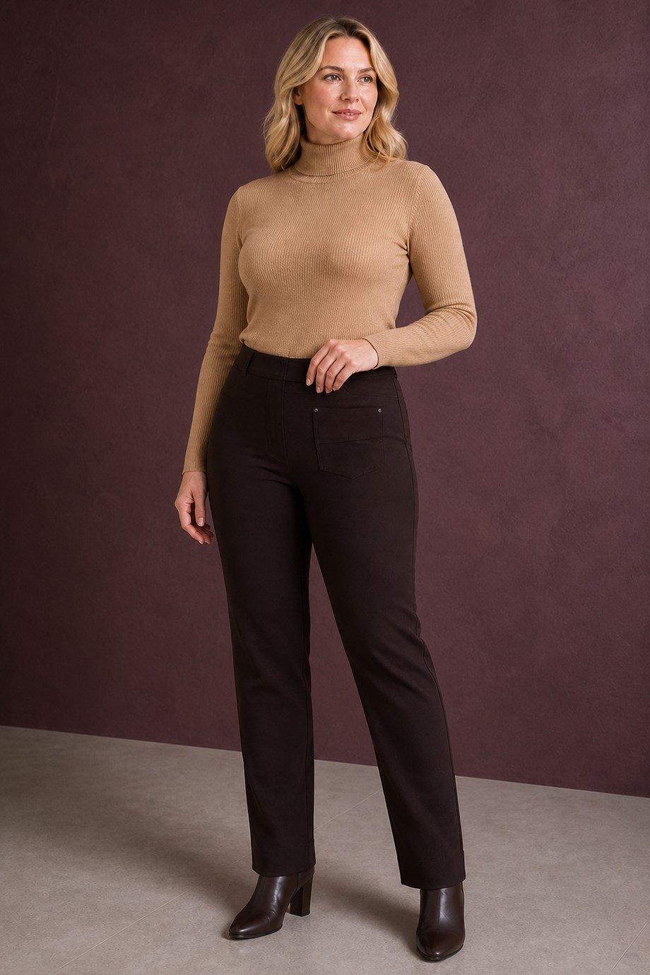 Serpil Tanrıverdi6045-2K7 SERPİL TANRIVERDİ PANTOLON-KAHVE
