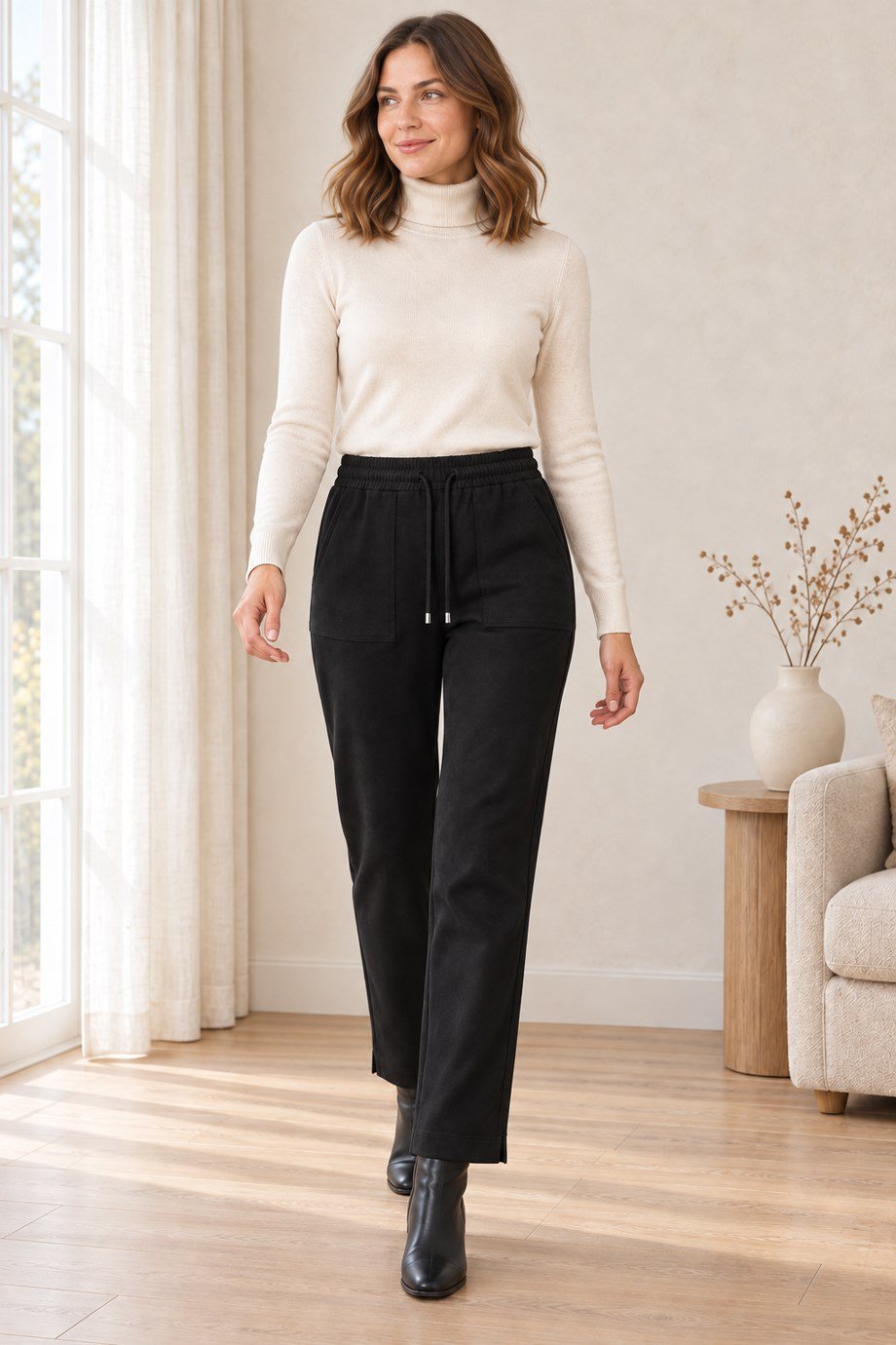 Serpil Tanrıverdi6303-2K7 SERPİL TANRIVERDİ PANTOLON-SİYAH