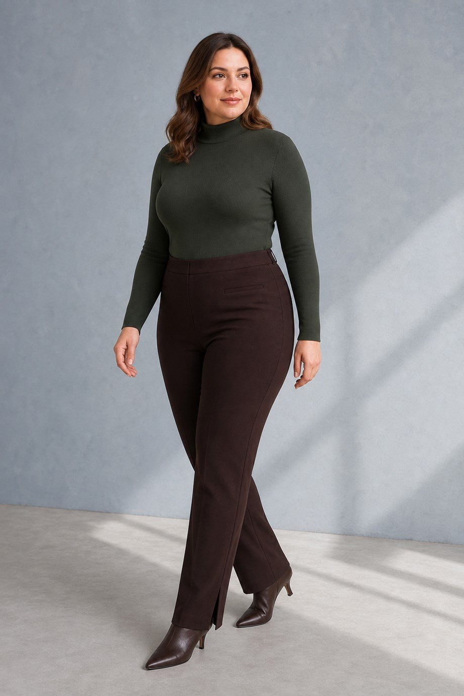 Serpil Tanrıverdi6441-2K7 SERPİL TANRIVERDİ PANTOLON-KAHVE