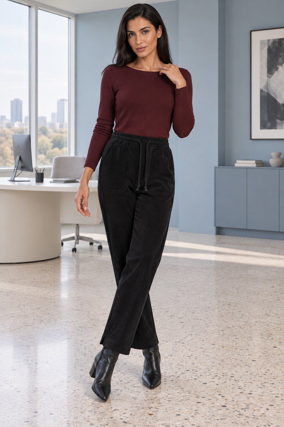 Serpil Tanrıverdi6603-2K7 SERPİL TANRIVERDİ PANTOLON-SİYAH