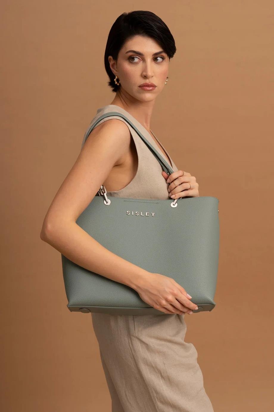 SISLEY-BENETTON019-2Y4 SISLEY ÇANTAYEŞİL