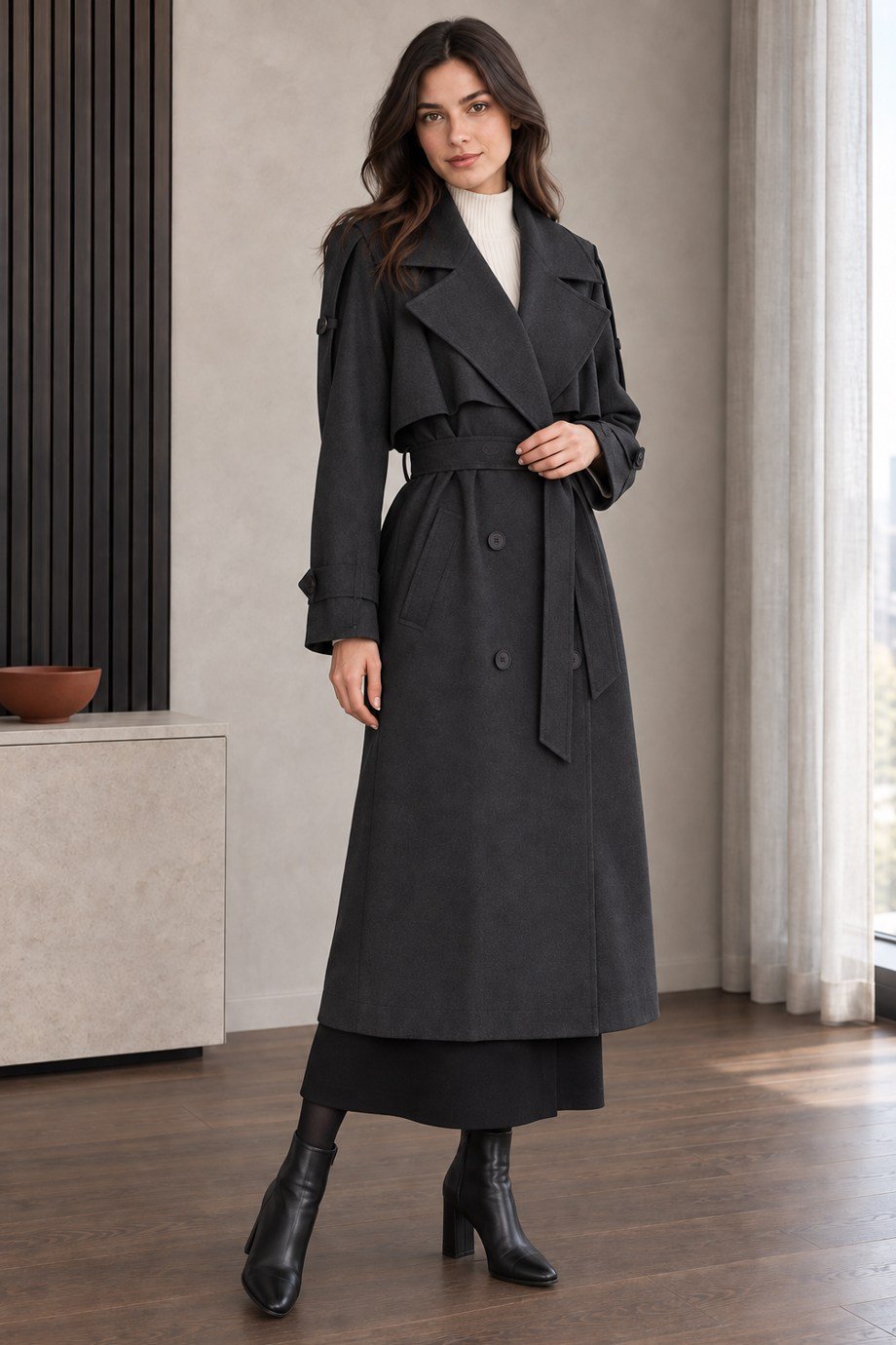 SOUL32553-2K7 SOUL TRENCH-ANTRASİT
