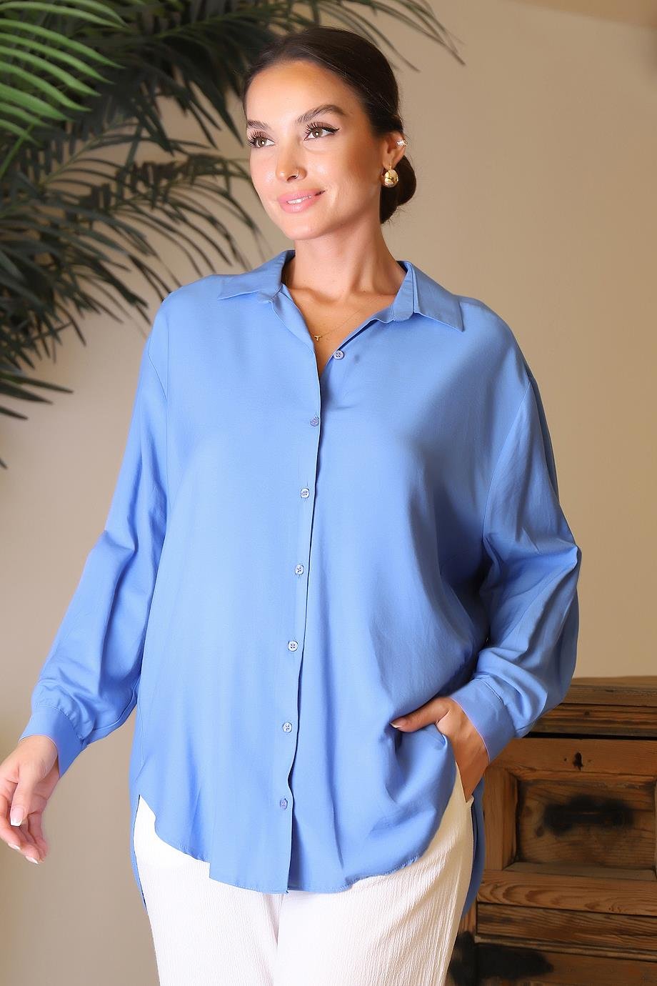 SY COOL8064-2Y4 SY COLL TUNİKMAVİ