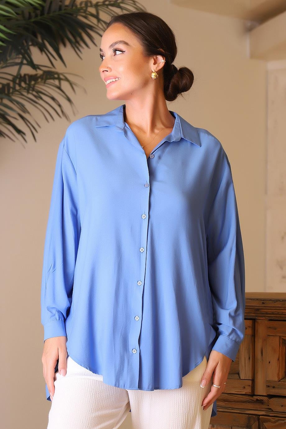 SY COOL8064-2Y4 SY COLL TUNİKMAVİ