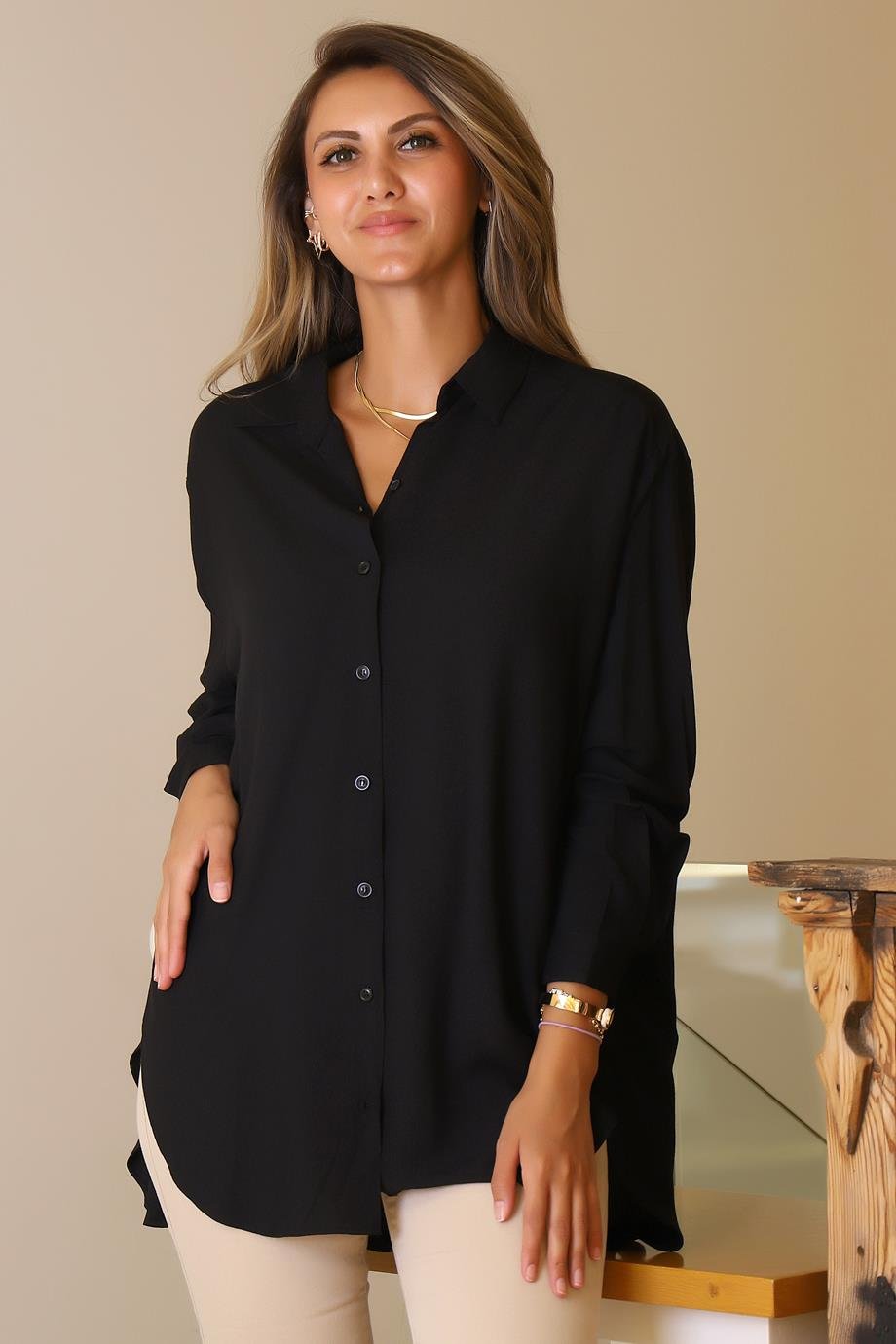 SY COOL8124-2Y5 SY COLL TUNİKSİYAH