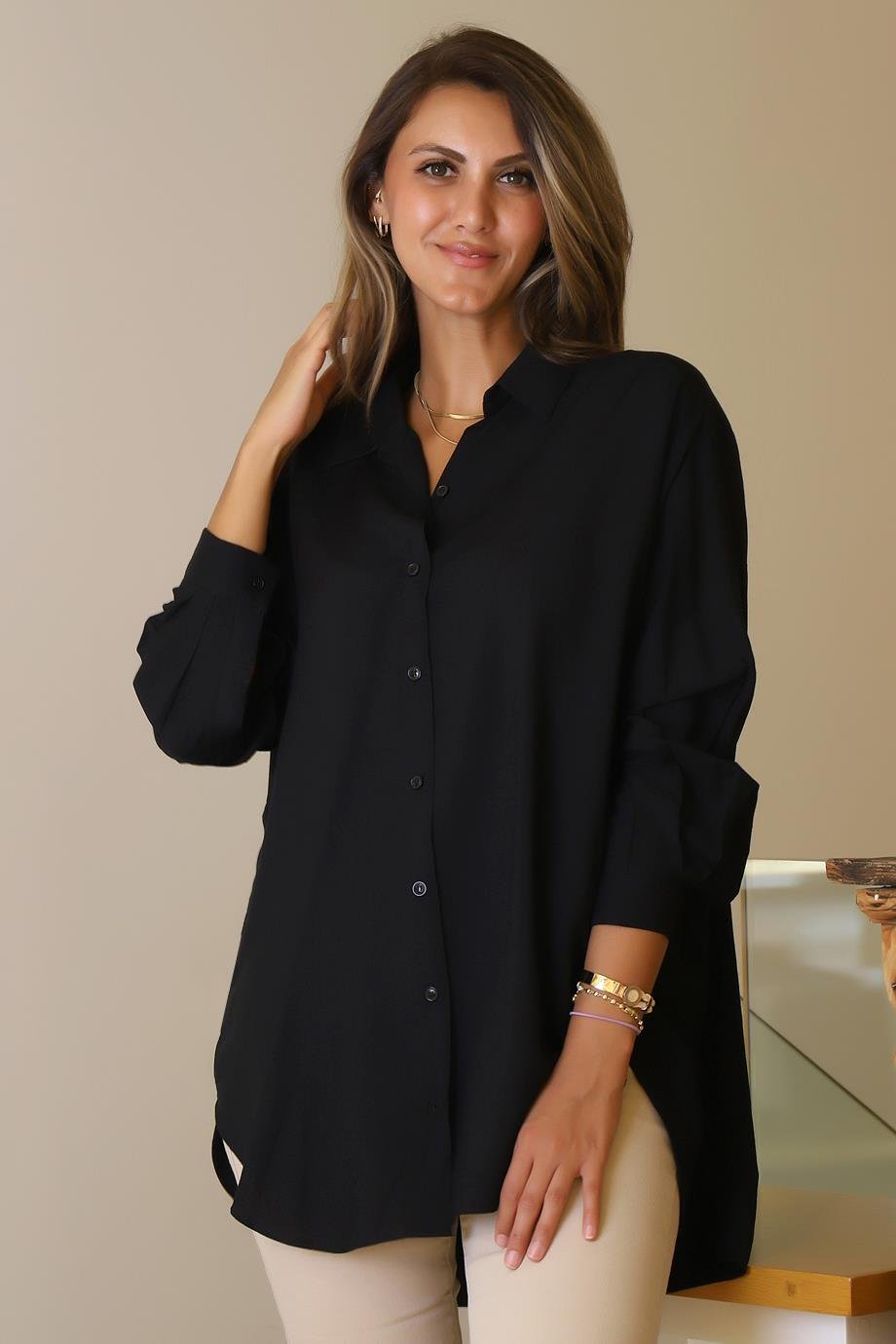 SY COOL8124-2Y5 SY COLL TUNİKSİYAH