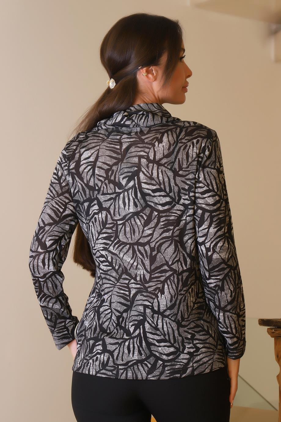 TOLGA SARAÇOĞLU10708-2K6 T.SARAÇOĞLU BLUZSİYAH