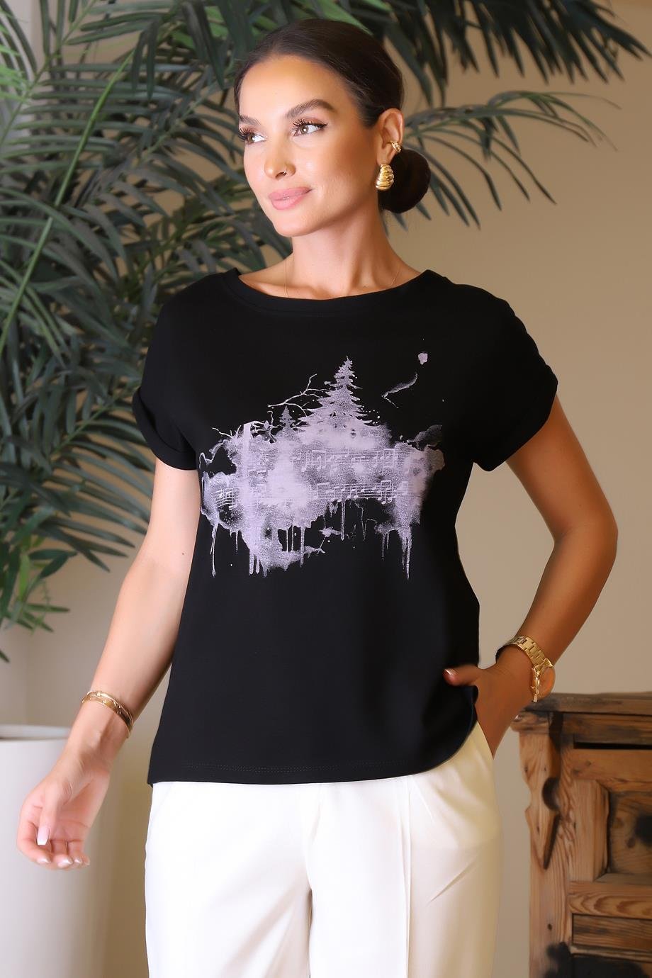 TU TİME00118-2Y4 TU TİME BLUZSİYAH