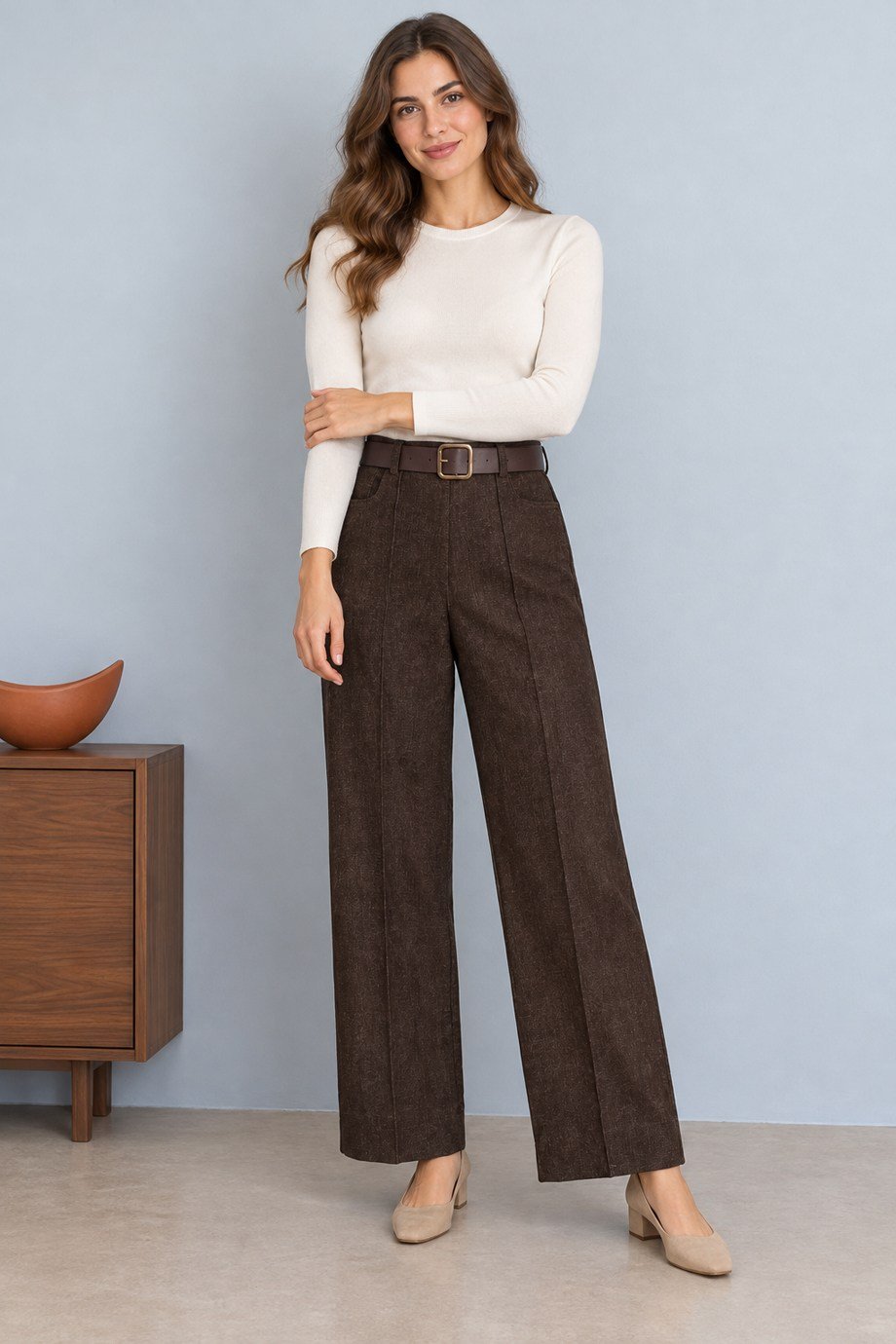 VELA63393-2K7 VELA PANTOLON-KAHVE