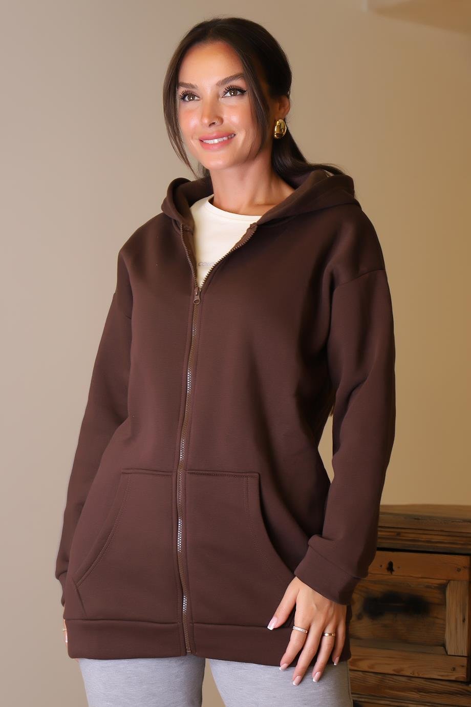 ZENTONİ3055-2K5 ZENTONİ  SWEATKAHVE