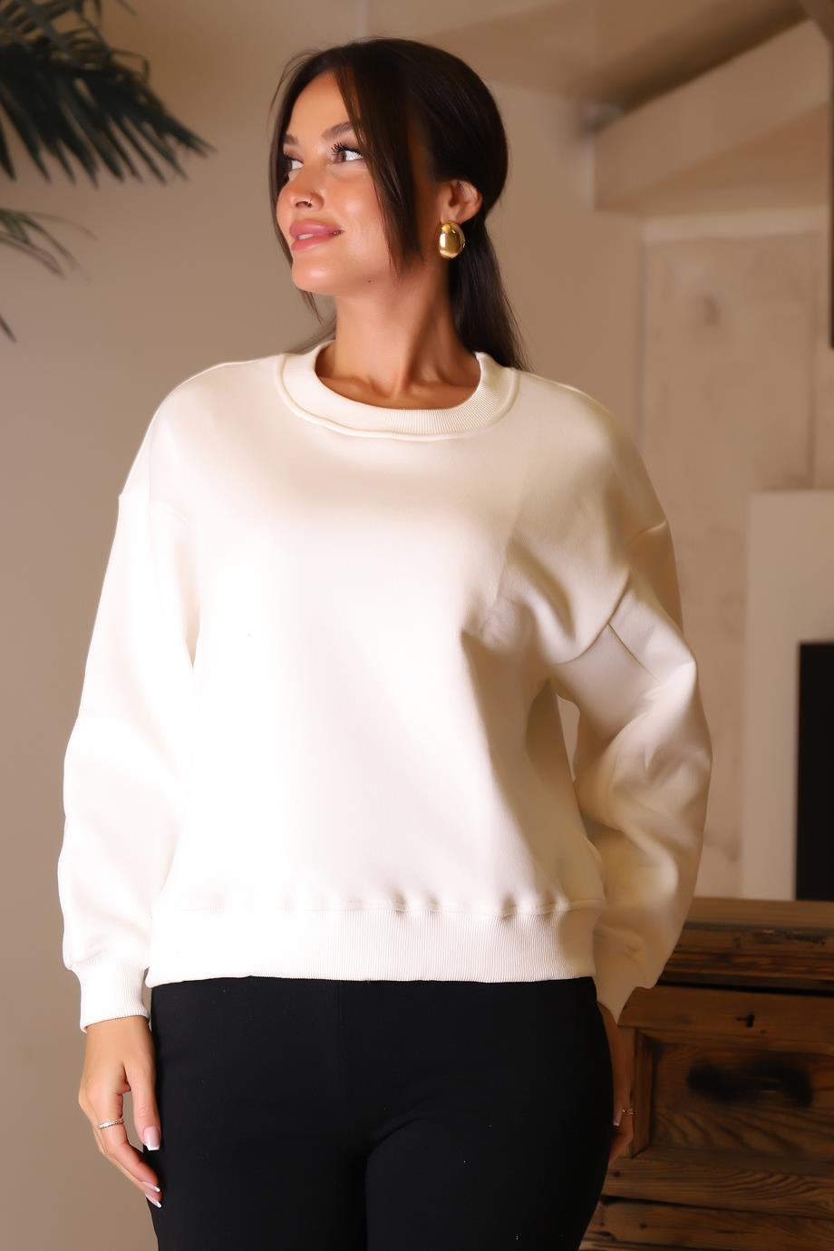 ZENTONİ4012-2K5 ZENTONİ SWEATBEYAZ