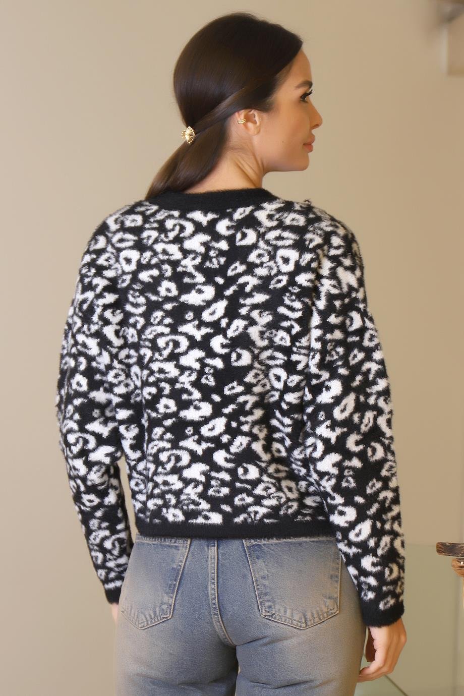 ZENTONİ4503-2K6 ZENTONİ HIRKA-SİYAH BEYAZ