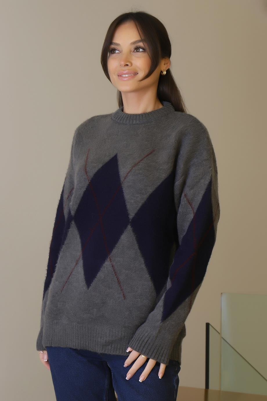 ZENTONİ5574-2K6 ZENTONİ KAZAK-GRİ LACİ