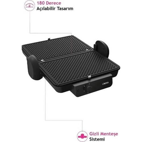 Altus Al 2213 G Siyah Tost Makinesi