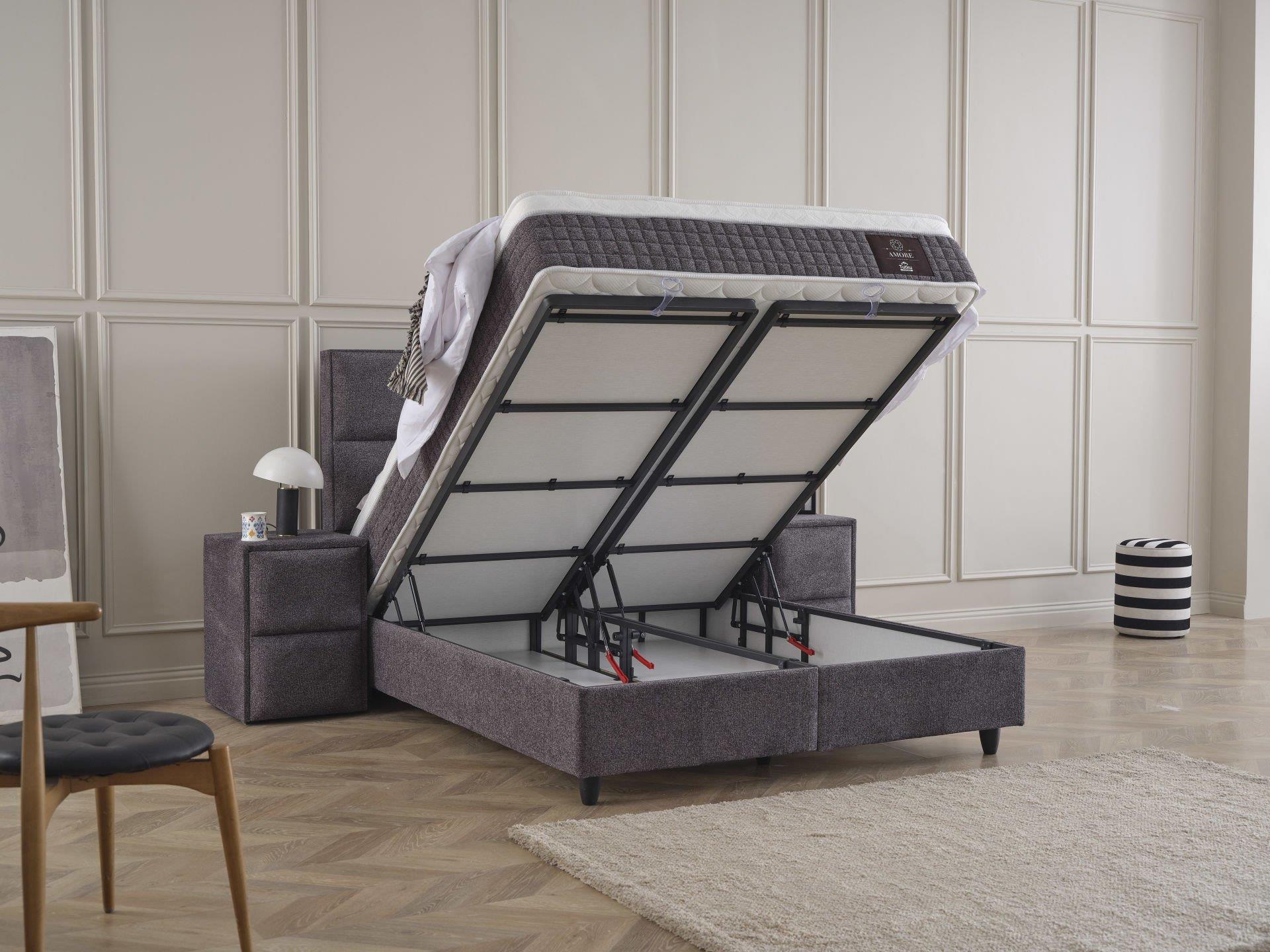 AMORE Sandıklı Kilitlenebilir Amortisörlü Fonksiyonel Baza