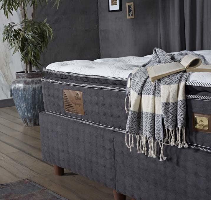 Begonya Pedli 4 Mevsim DSC Yay Ergonomik Yatak Seti