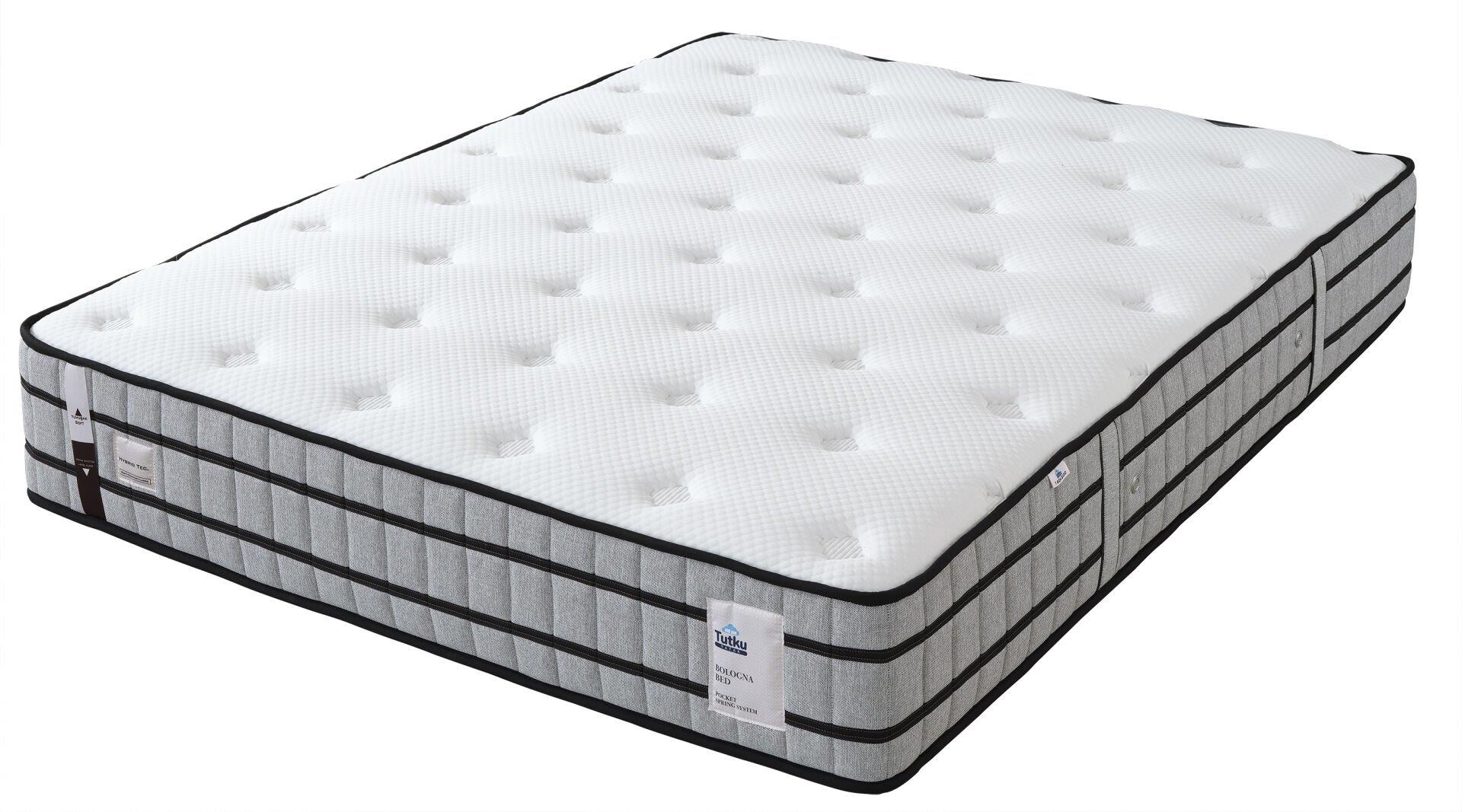 Bologna Torba Yaylı Çift Taraflı Omurga Destek Süngerli Ultra Soft Sünger Ergonomik Yatak Seti