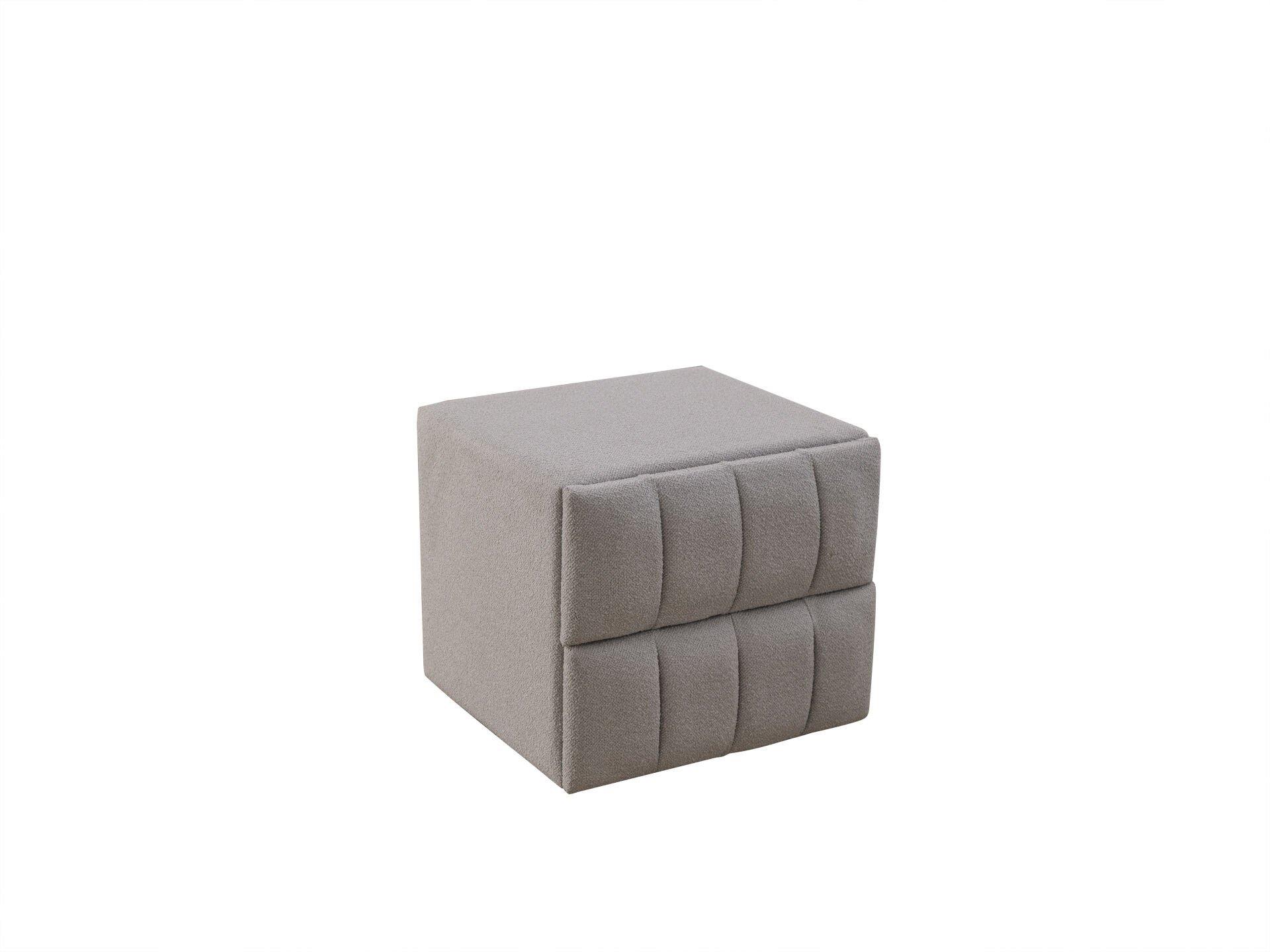 BUBBLEBED CloudSide Soft Komodin – Yumuşak Dokulu Kumaş, 2 Çekmeceli, Premium Seri