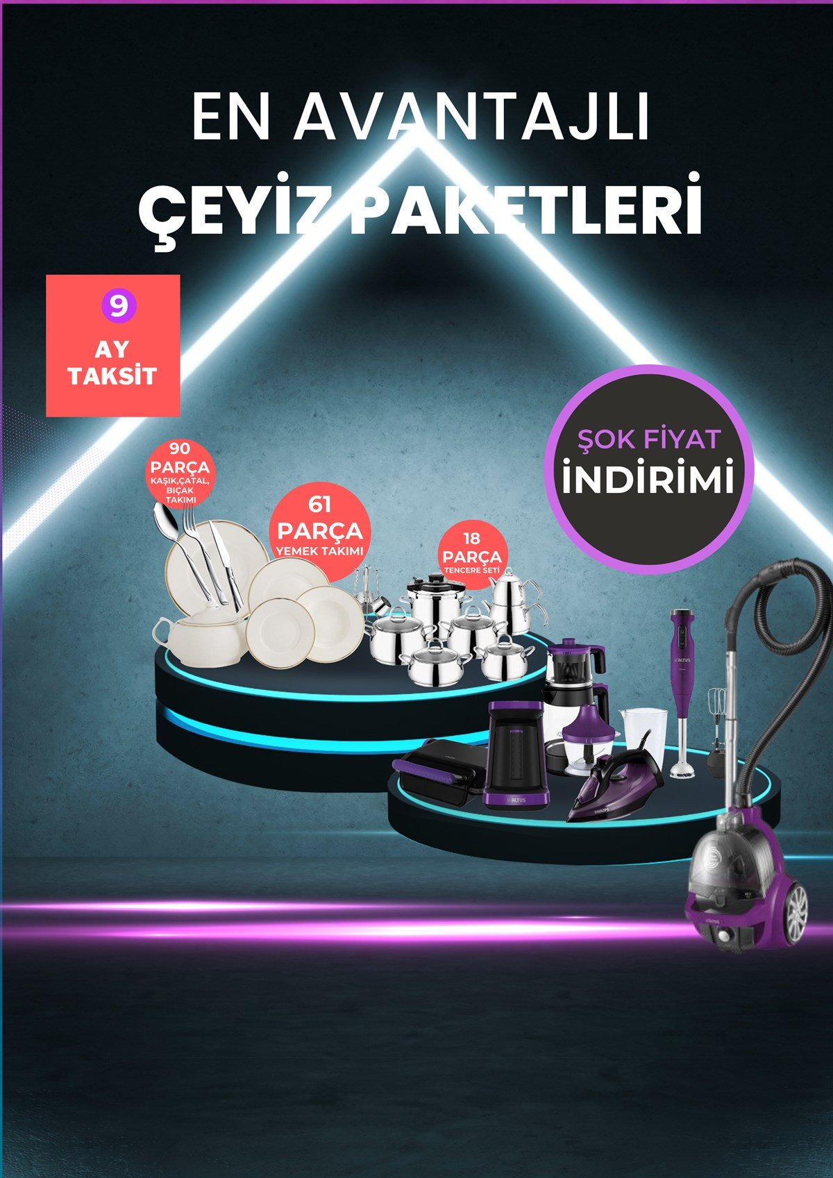 En Avantajlı Küçük Ev Aletleri Çeyiz Paketi