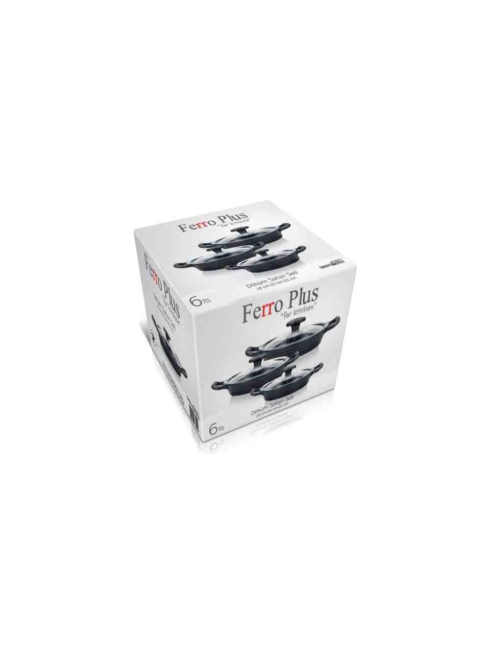 Ferro Plus Elmas Serisi Kapaklı Sahan Seti