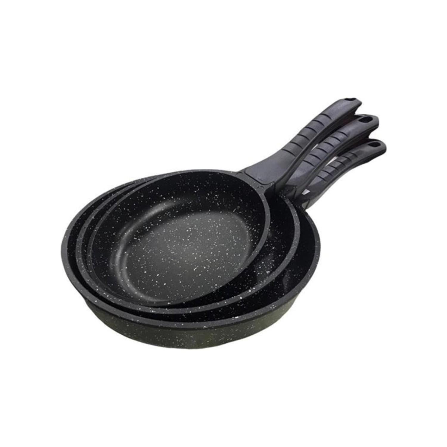 Ferro Plus Siyah 3Lü Döküm Tava Seti