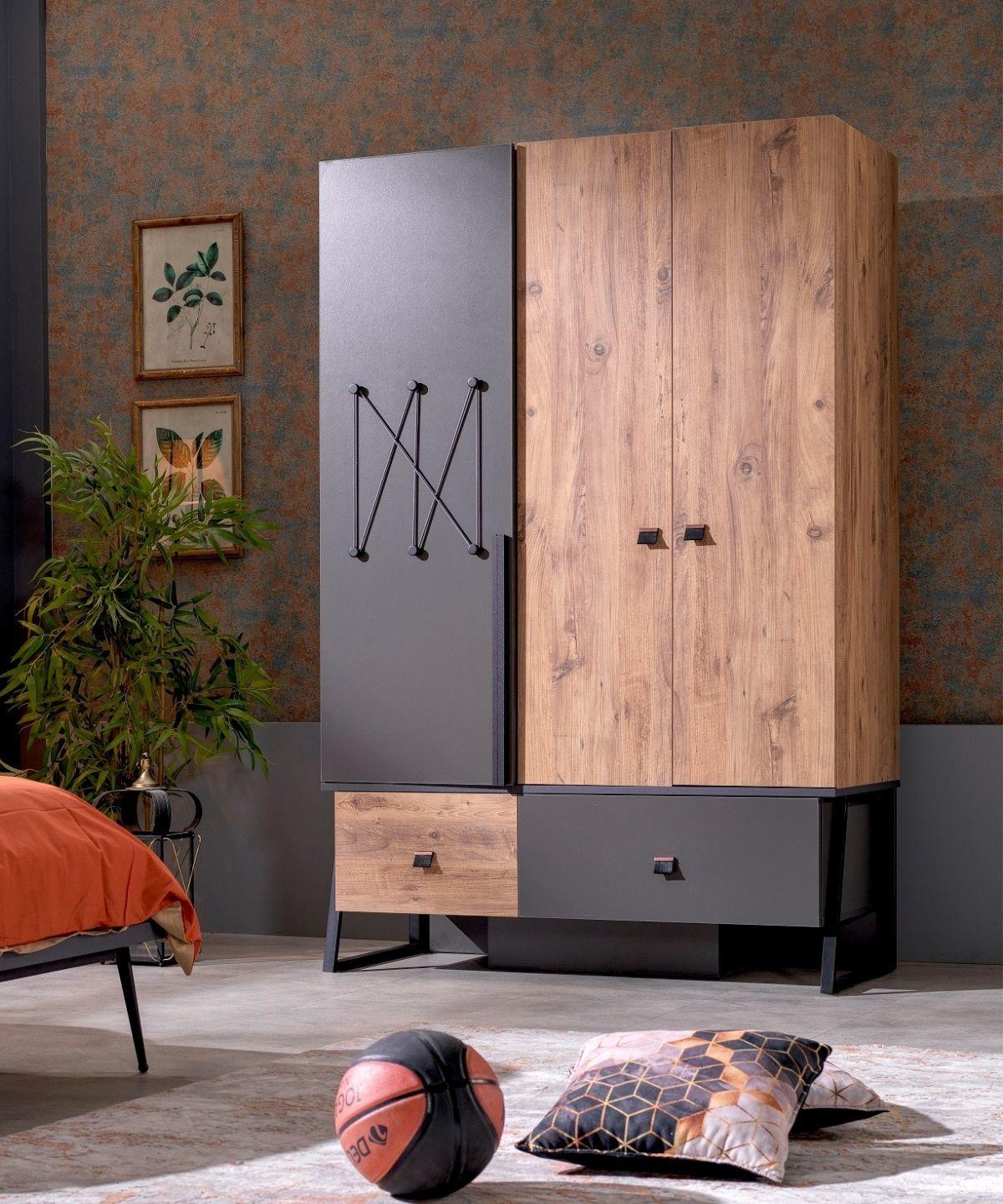 Flora 3 Kapaklı Dolap