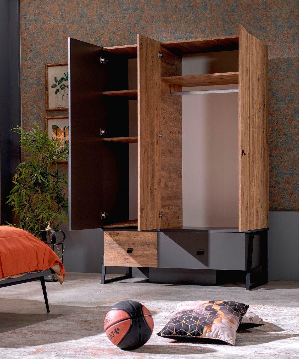 Flora 3 Kapaklı Dolap