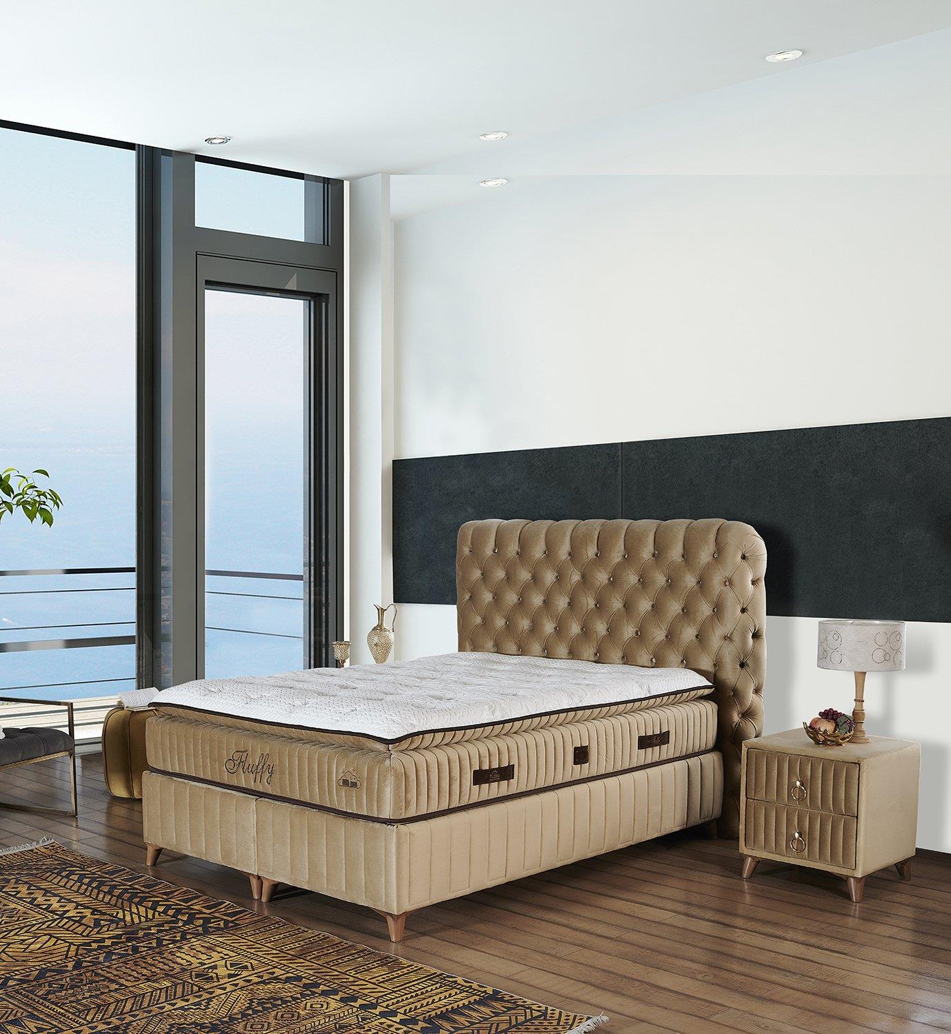 Fluffy Kahve Komodin