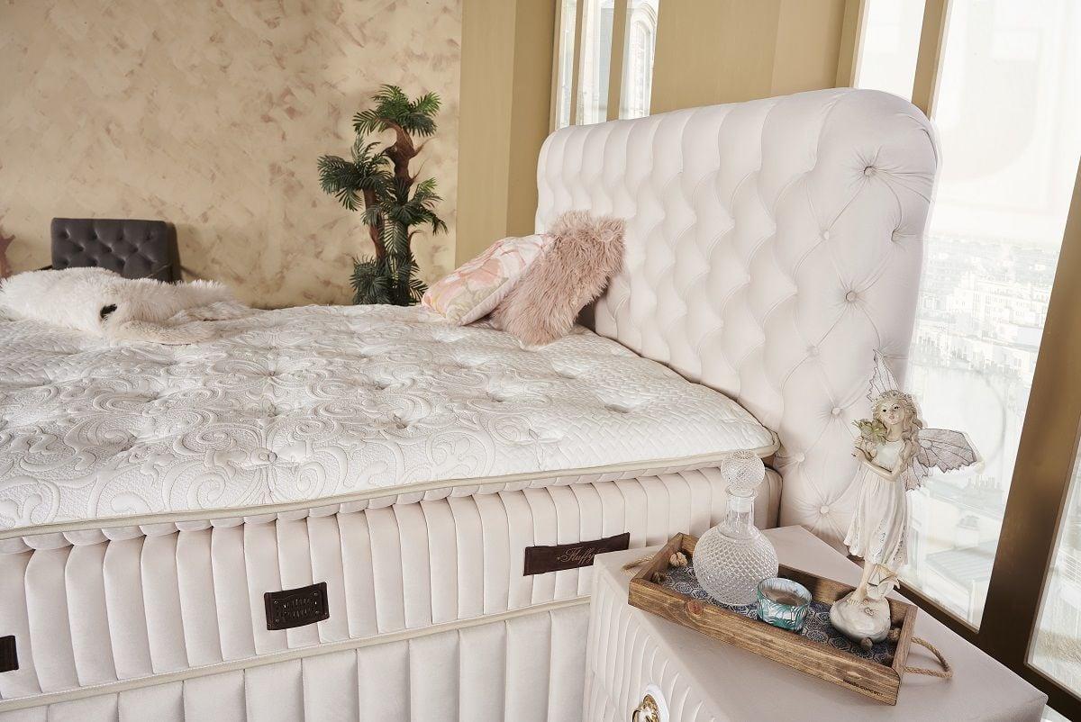 Fluffy Pedli Torba ve Mini Paket Yaylı Omurga Destekli Yatak Seti