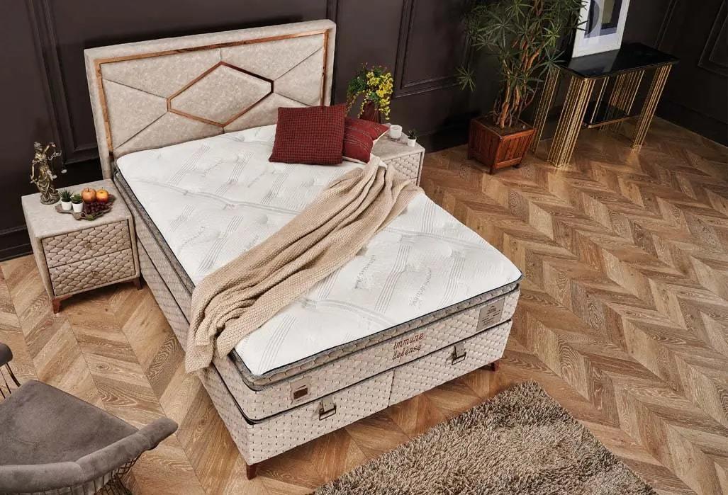 İmmune Defence Pedli 4 Mevsim Kuş Tüyü Sünger Torba Yaylı Yatak