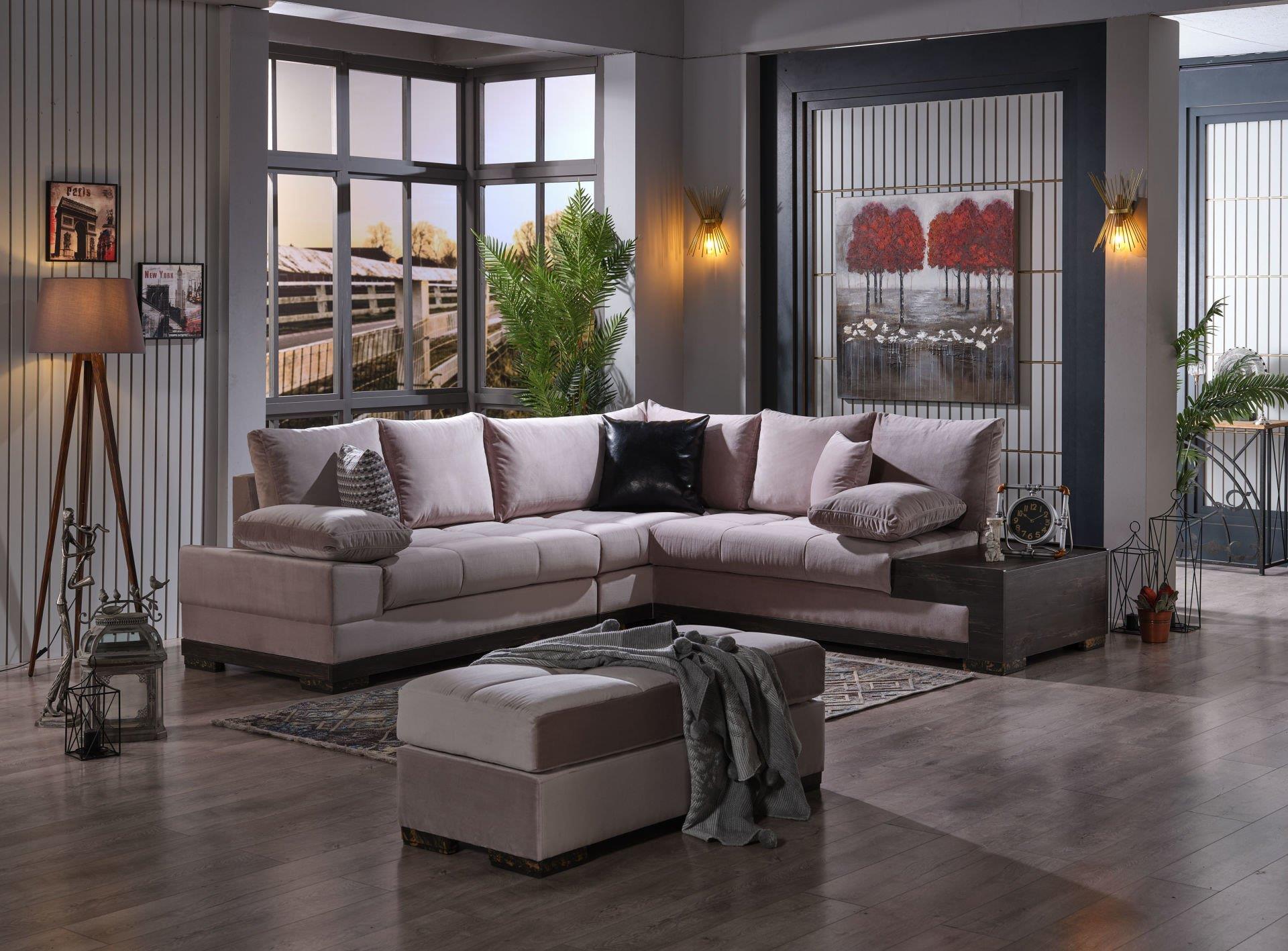 Luıza Köşe Takımı (Gri)