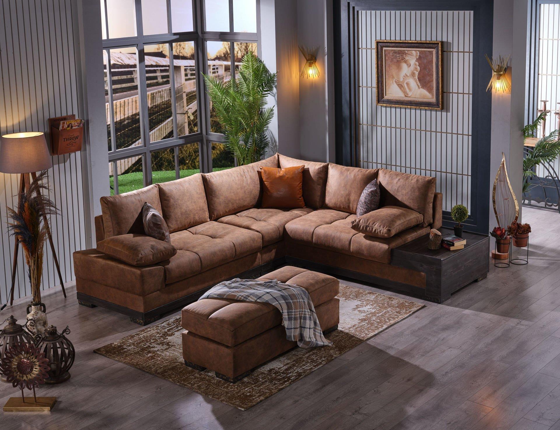 Luıza Köşe Takımı (Kahverengi)